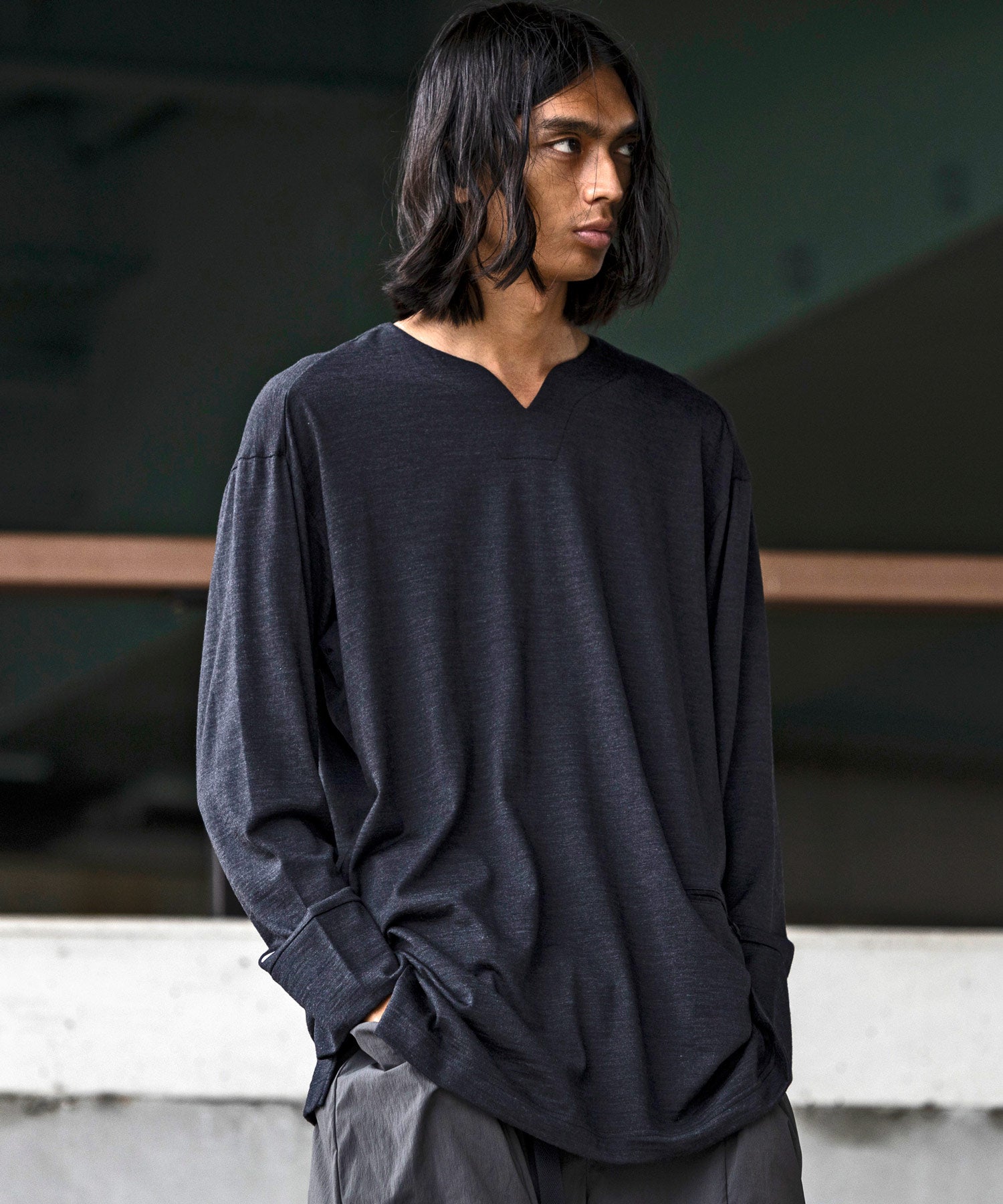 アルクフェニックス alk phenix alk phenix Wool Blend Nomadic Shirts WOL ウールジャージー素材 断熱 防臭 ドライ ロングスリーブ
