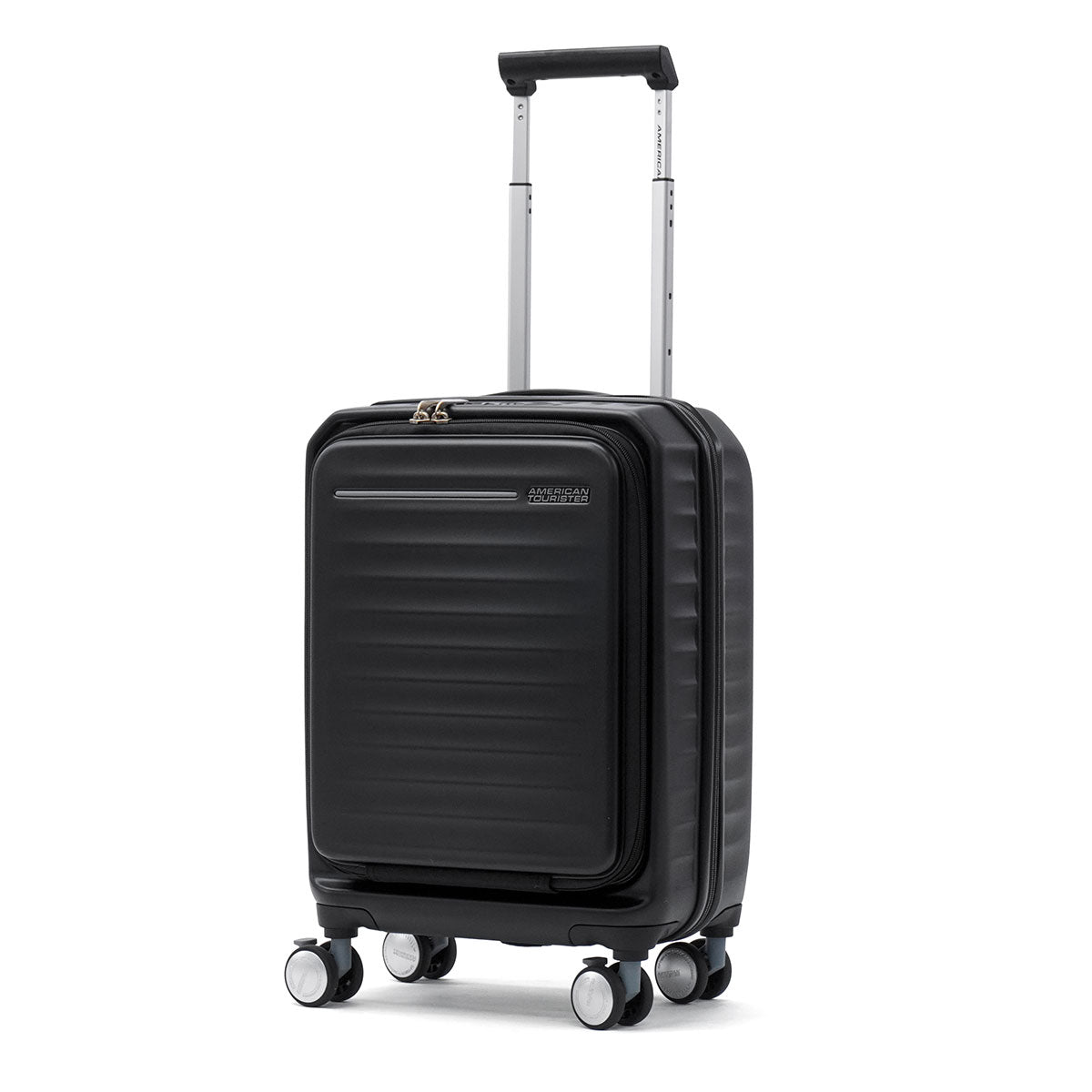 アメリカンツーリスター AMERICAN TOURISTER 正規品3年保証 スーツケース 機内持ち込み Sサイズ フロントオープン キャリーケース 前開き 拡張 38L 43L PC フロンテック V2 スピナー54 エキスパンダブル (BLACK) BLACK