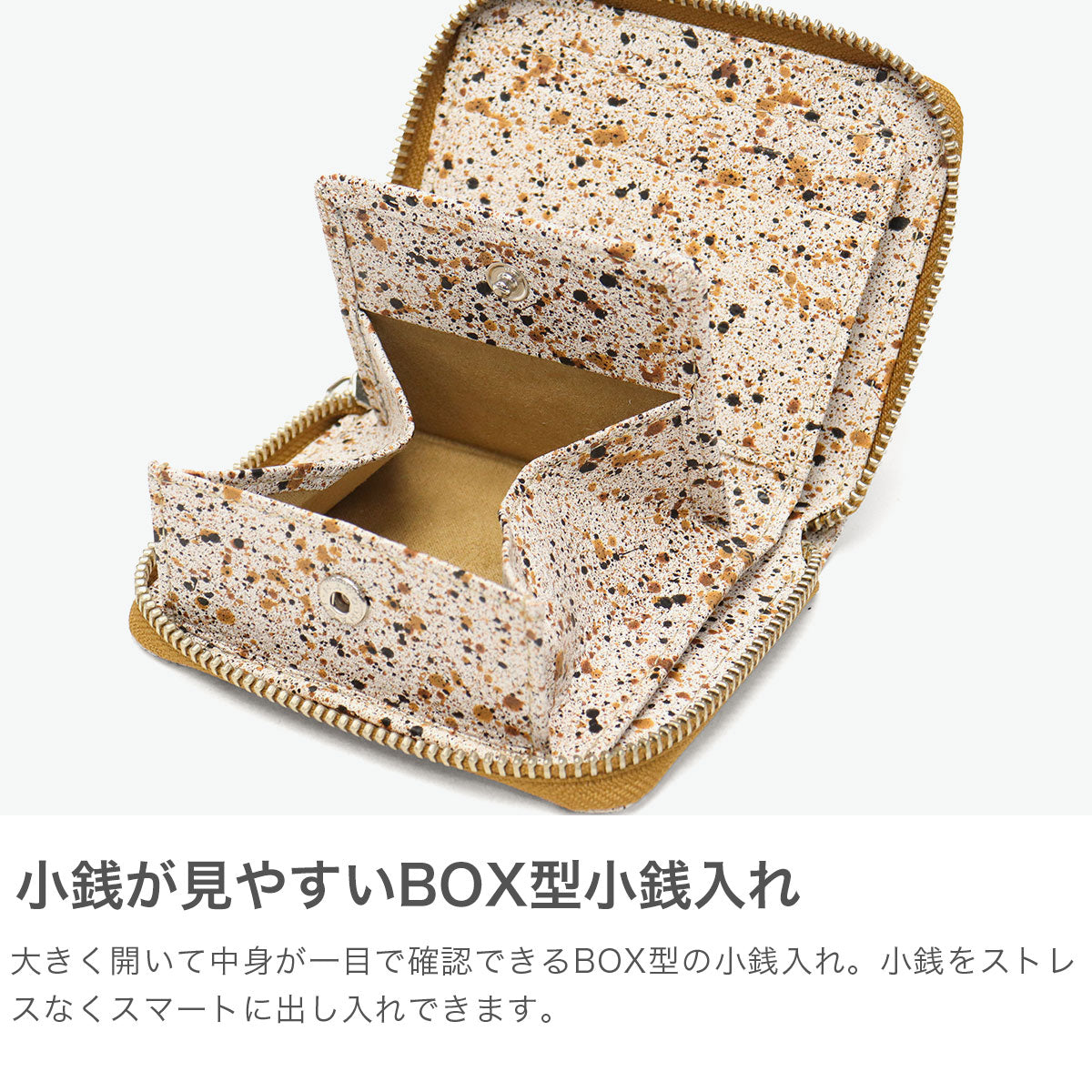 クルニー CRONY. 財布 メンズ レディース 革 ブランド 二つ折り 本革 ラウンドジップ ラウンドファスナー財布 ボックス型小銭入れ 日本製 MIKAGE MINI ROUND ZIP WALLET CRMK-10 (Black) Black