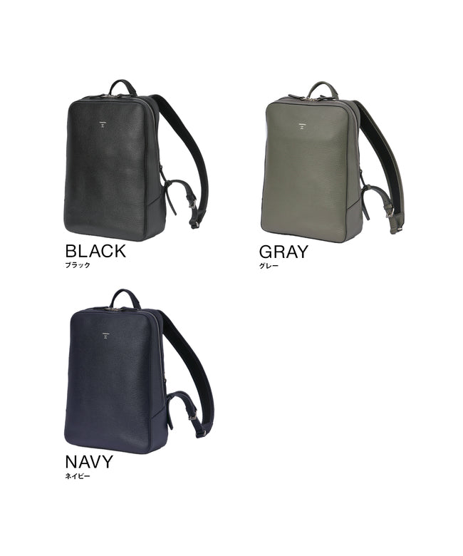 HERGOPOCH ER Embossed Leather Business Backpack for Men Brand Commuting leather Genuine Leather Made in Japan A4 PC 14 inches HERGOPOCH ER-BPM