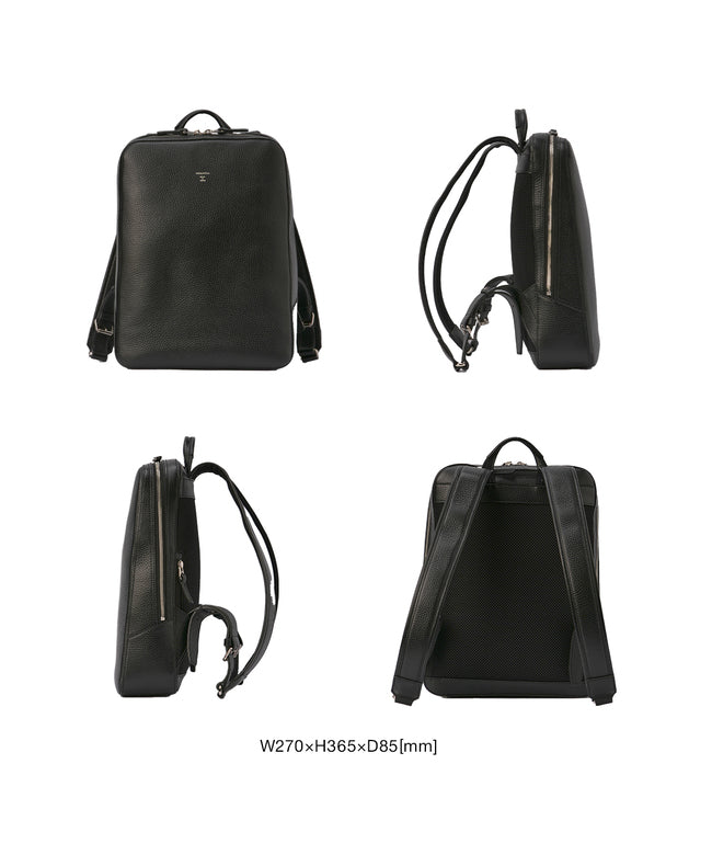 HERGOPOCH ER Embossed Leather Business Backpack for Men Brand Commuting leather Genuine Leather Made in Japan A4 PC 14 inches HERGOPOCH ER-BPM