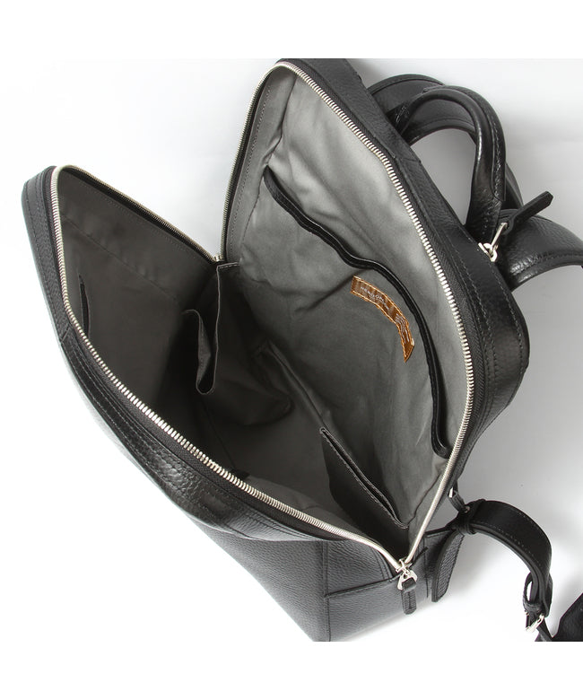 HERGOPOCH ER Embossed Leather Business Backpack for Men Brand Commuting leather Genuine Leather Made in Japan A4 PC 14 inches HERGOPOCH ER-BPM