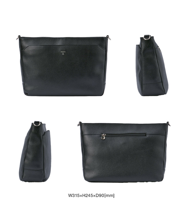 エルゴポック HERGOPOCH エルゴポック ER エンボスレザー ショルダーバッグ ハンドバッグ メンズ ブランド レザー 本革 日本製 A4 2WAY HERGOPOCH ERーSLM2