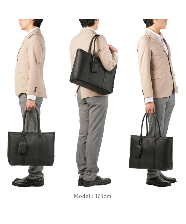 エルゴポック HERGOPOCH エルゴポック ビジネストートバッグ メンズ ブランド レザー 本革 大容量 日本製 肩掛け 大きめ ファスナー付き B4 HERGOPOCH HMーTT (ダークブラウン) ダークブラウン