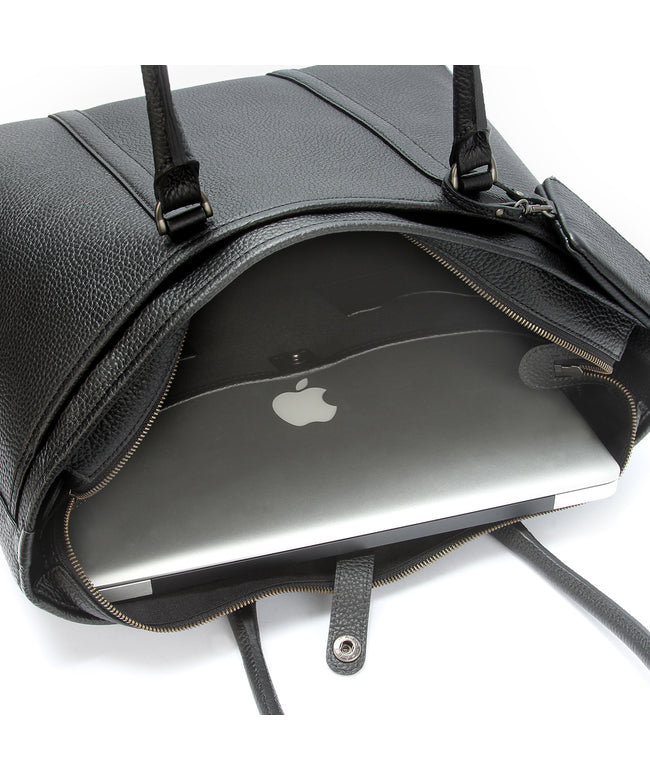 エルゴポック HERGOPOCH エルゴポック ビジネストートバッグ メンズ ブランド レザー 本革 大容量 日本製 肩掛け 大きめ ファスナー付き B4 HERGOPOCH HMーTT (ダークブラウン) ダークブラウン