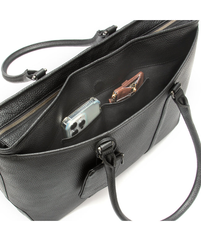 エルゴポック HERGOPOCH エルゴポック ビジネストートバッグ メンズ ブランド レザー 本革 大容量 日本製 肩掛け 大きめ ファスナー付き B4 HERGOPOCH HMーTT (ダークブラウン) ダークブラウン