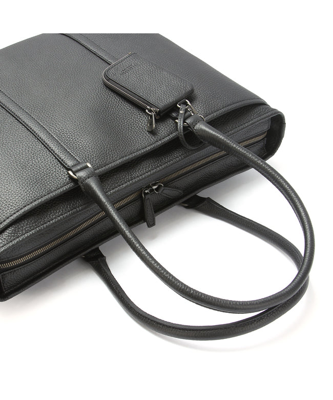 エルゴポック HERGOPOCH エルゴポック ビジネストートバッグ メンズ ブランド レザー 本革 大容量 日本製 肩掛け 大きめ ファスナー付き B4 HERGOPOCH HMーTT (ダークブラウン) ダークブラウン