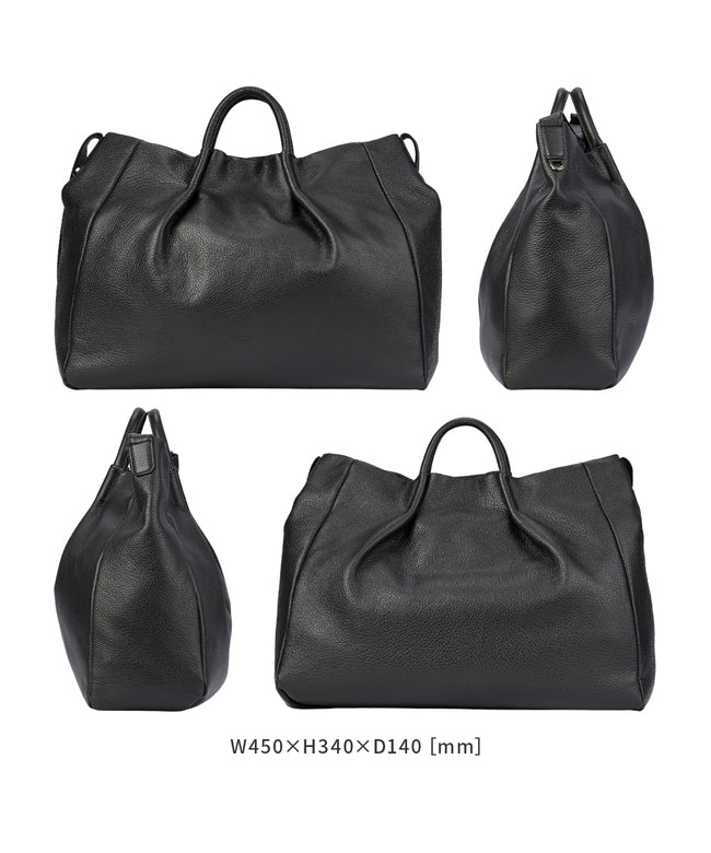エルゴポック HERGOPOCH 新商品/エルゴポック/TC/Soft Shrink Leather/2WAYトートバッグ/ファスナーポケット/2WAY/バックル式ショルダーストラップ【tc-t (トープ) トープ