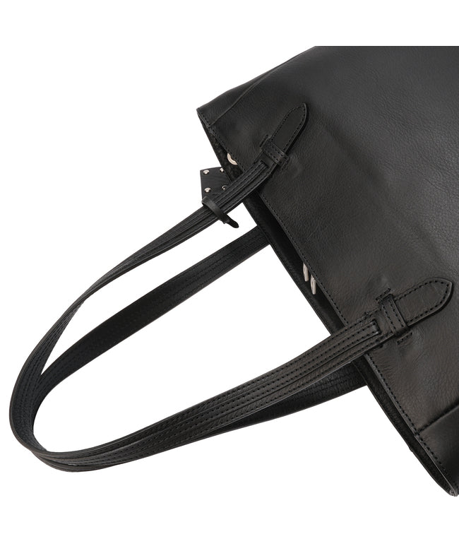 エルゴポック HERGOPOCH エルゴポック ジャパニーズファームレザー トートバッグ HERGOPOCH JAPAN FARMED LEATHER JF-TT (ブラック) ブラック