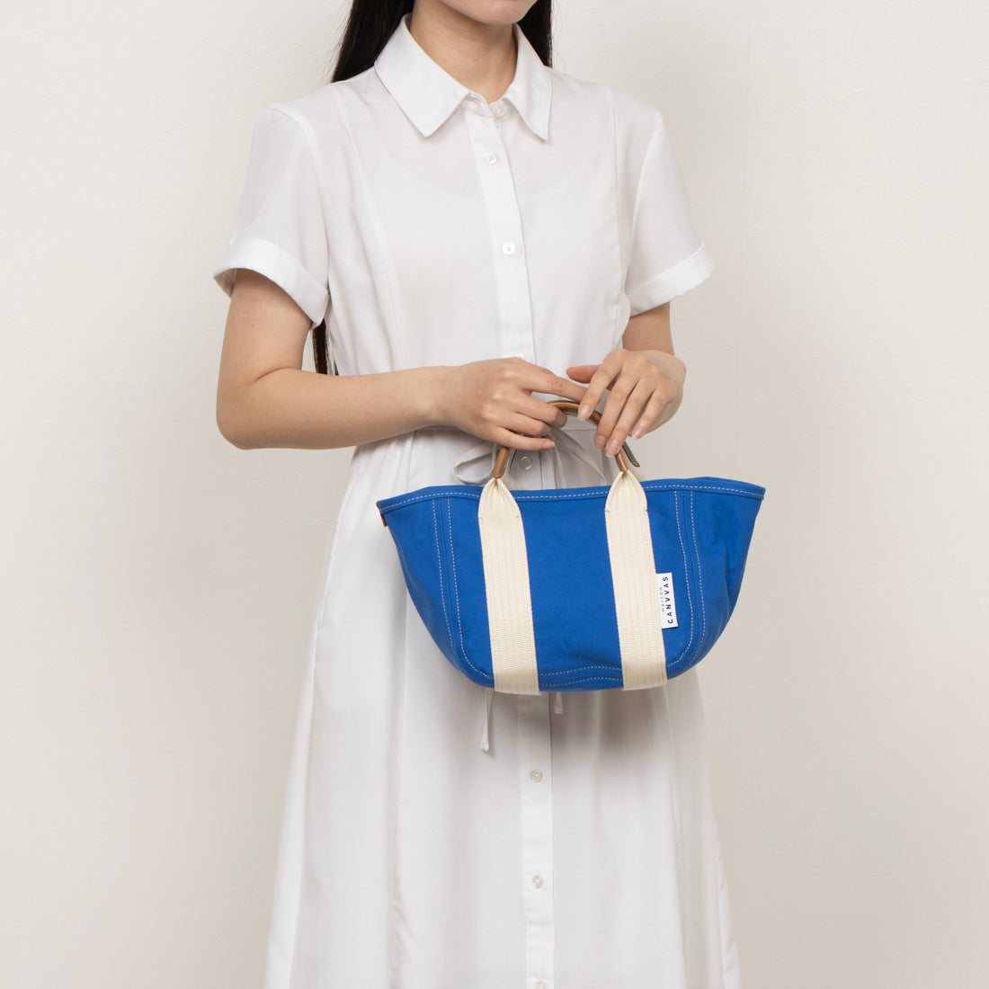 メゾンキャンバス MAISON CANVVAS M1008 MAISON CANVVAS TOTE SS (ブルー) ブルー