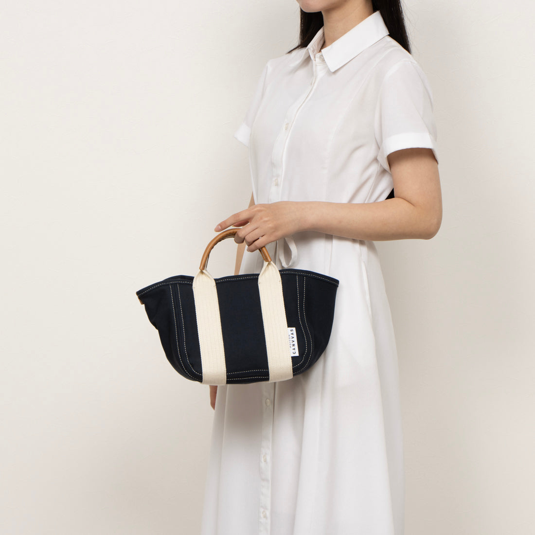 メゾンキャンバス MAISON CANVVAS M1008 MAISON CANVVAS TOTE SS (ネイビー) ネイビー