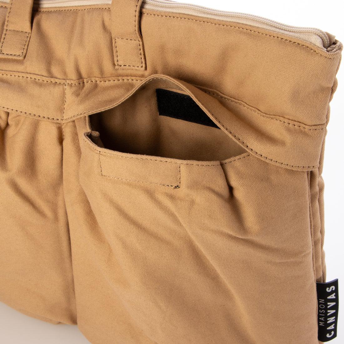 メゾンキャンバス MAISON CANVVAS M1150 HELMET TOTE (ベージュ) ベージュ