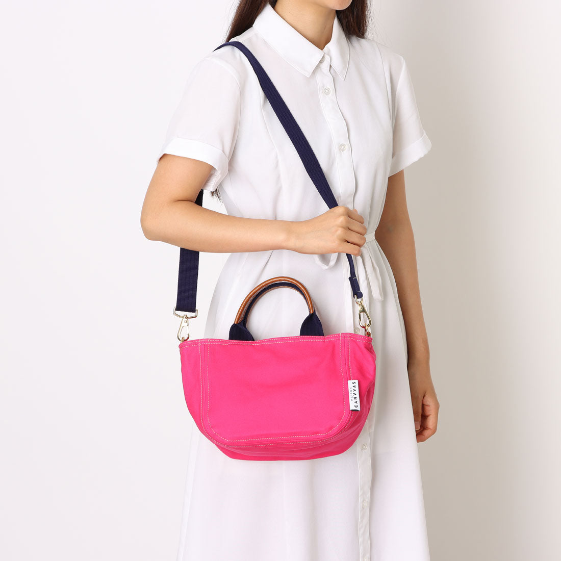 メゾンキャンバス MAISON CANVVAS M1077 MAISON TOTE&SHOULDER XS (ピンク) ピンク