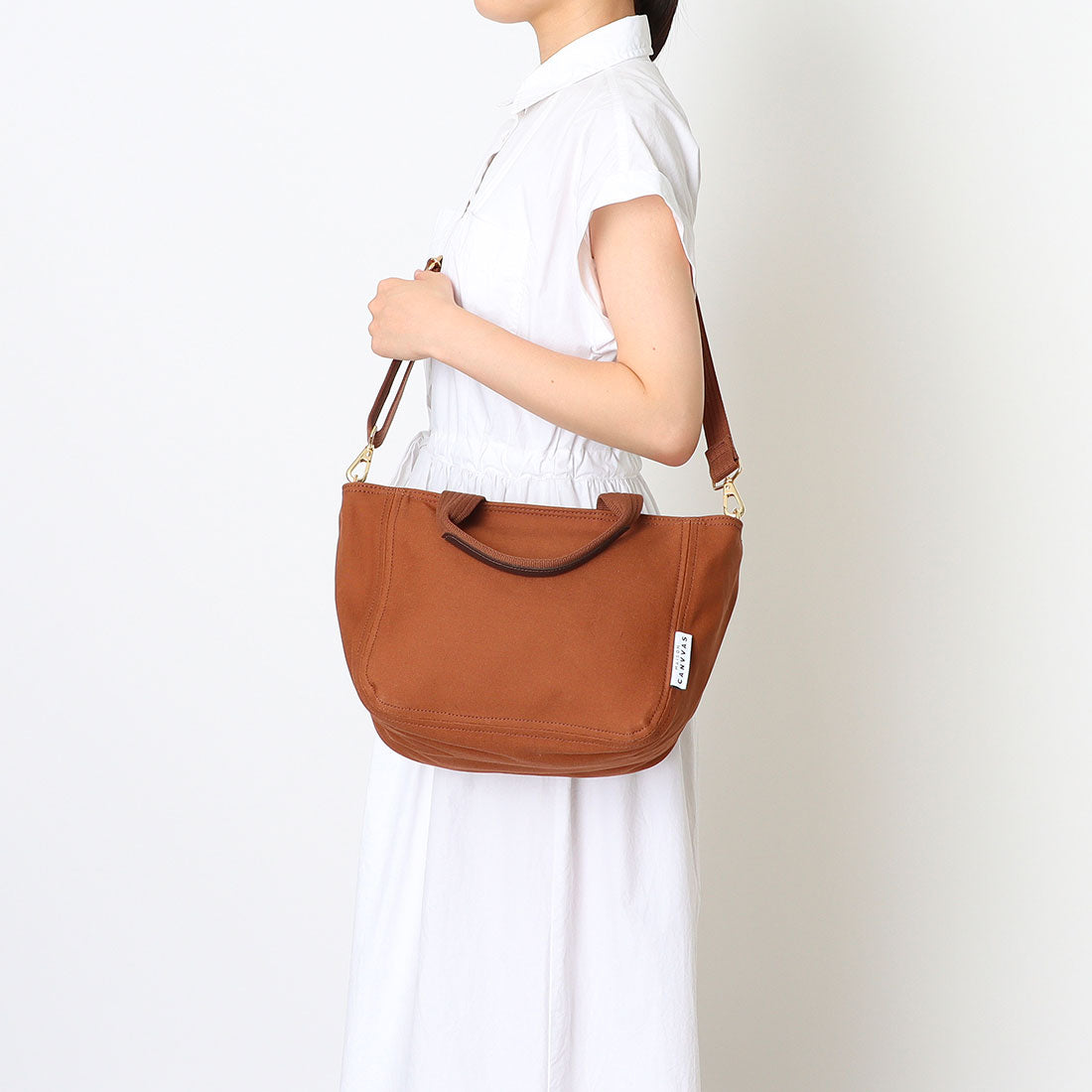 メゾンキャンバス MAISON CANVVAS M1076 MAISON TOTE&SHOULDER S (ブラウン) ブラウン
