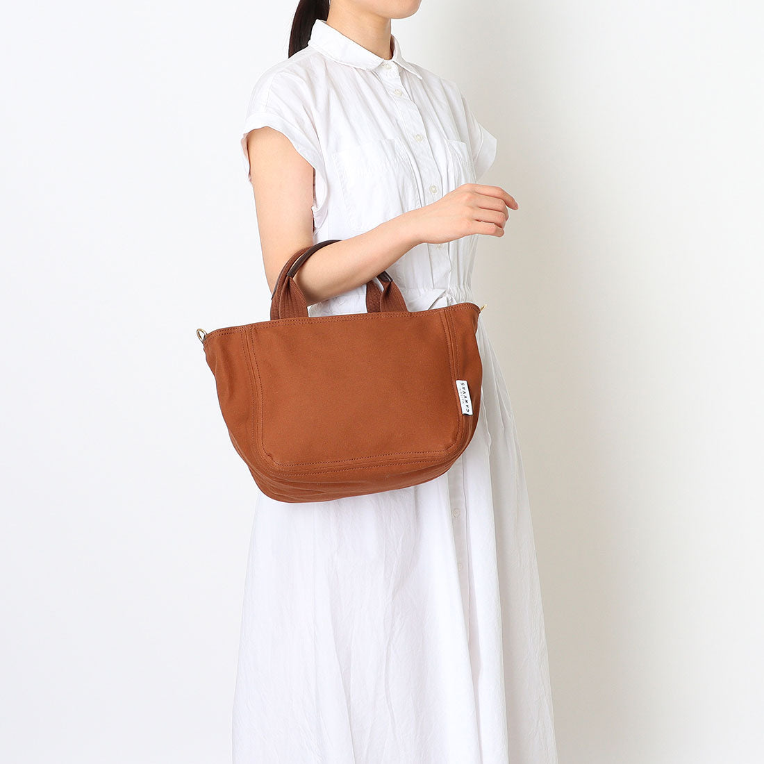 メゾンキャンバス MAISON CANVVAS M1076 MAISON TOTE&SHOULDER S (ブラウン) ブラウン