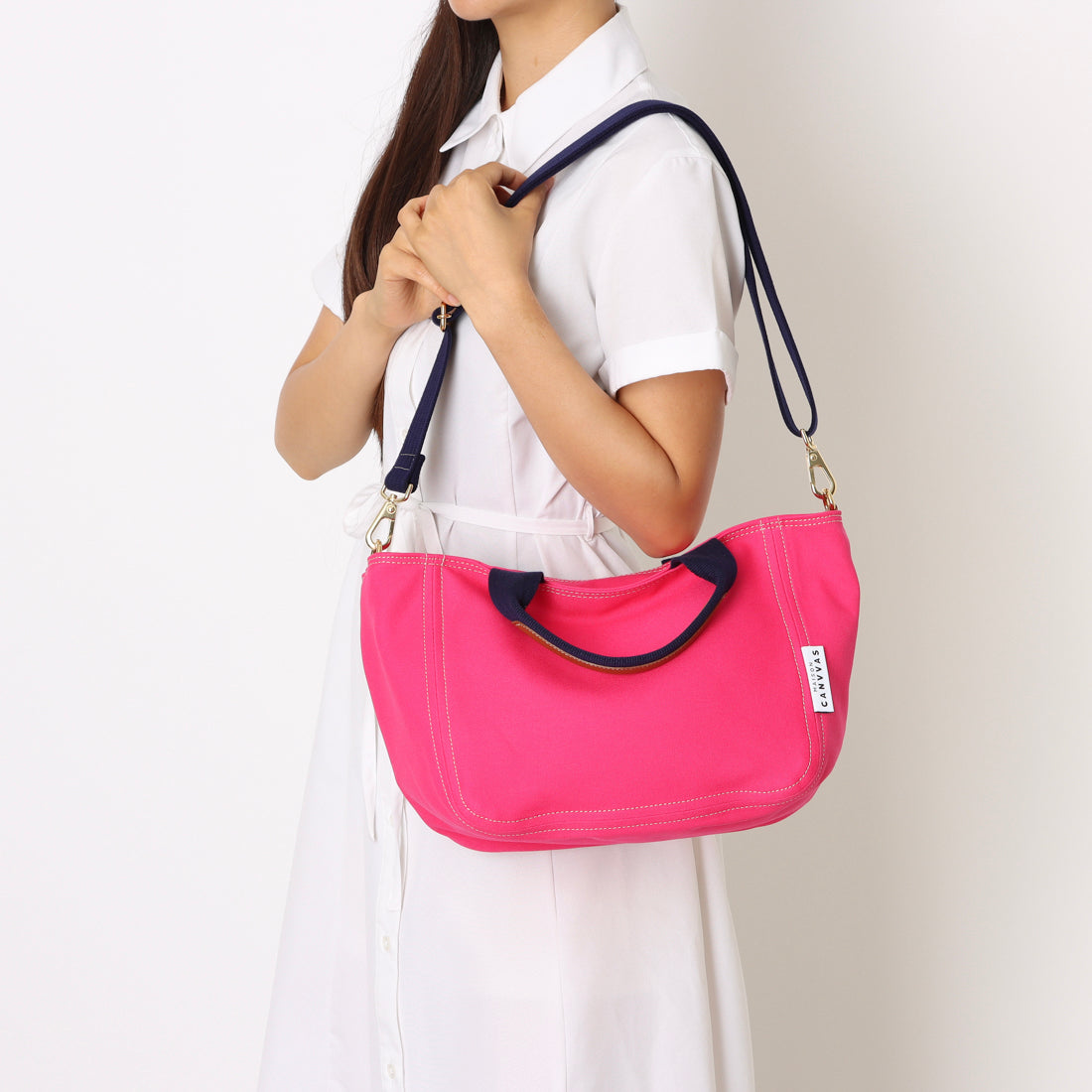 メゾンキャンバス MAISON CANVVAS M1076 MAISON TOTE&SHOULDER S (ピンク) ピンク