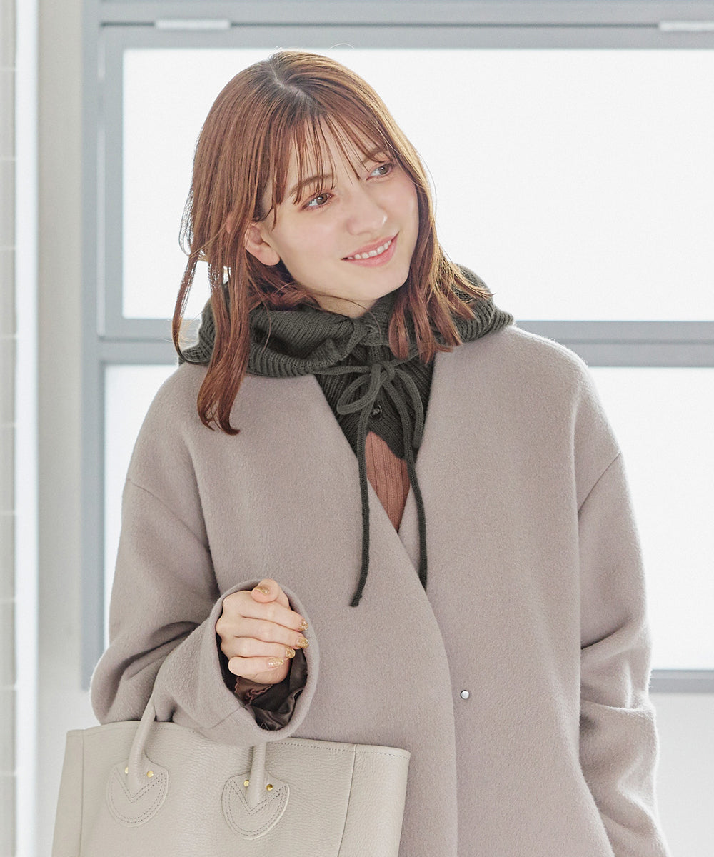 ミルサ milsa milsa ニット バラクラバ (WHITE (06)) WHITE (06)