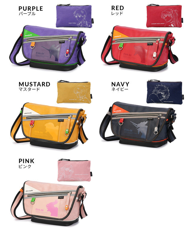 ムスタッシュ MOUSTACHE 新商品/ハーヴェスト/ムスタッシュ/エヴァンゲリオン【LTD】/メッセンジャーバッグ/インナーポーチ/EVANGELION【jqe-4040】 (マスタード) マスタード
