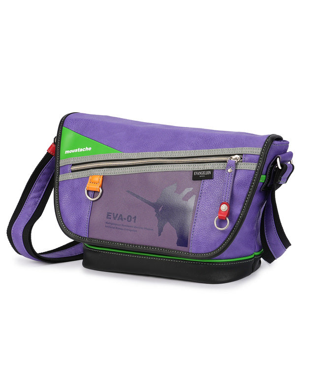 ムスタッシュ MOUSTACHE 新商品/ハーヴェスト/ムスタッシュ/エヴァンゲリオン【LTD】/メッセンジャーバッグ/インナーポーチ/EVANGELION【jqe-4040】 (パープル) パープル