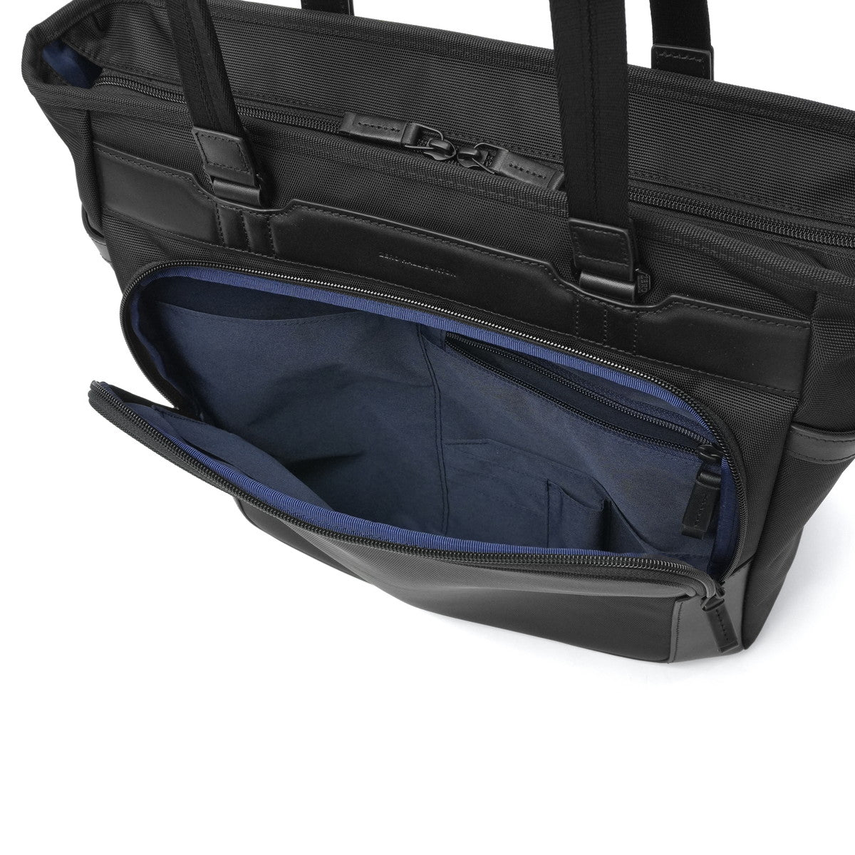ゼロハリバートン ZERO HALLIBURTON 正規品5年保証 トートバッグ メンズ 出張 PC 14inch キャリーオン 大きい ブランド ビジネストート ショルダー 通勤 A4 B4 18L 2WAY ZEST3 Tote Bag 81737 (ブラック) ブラック