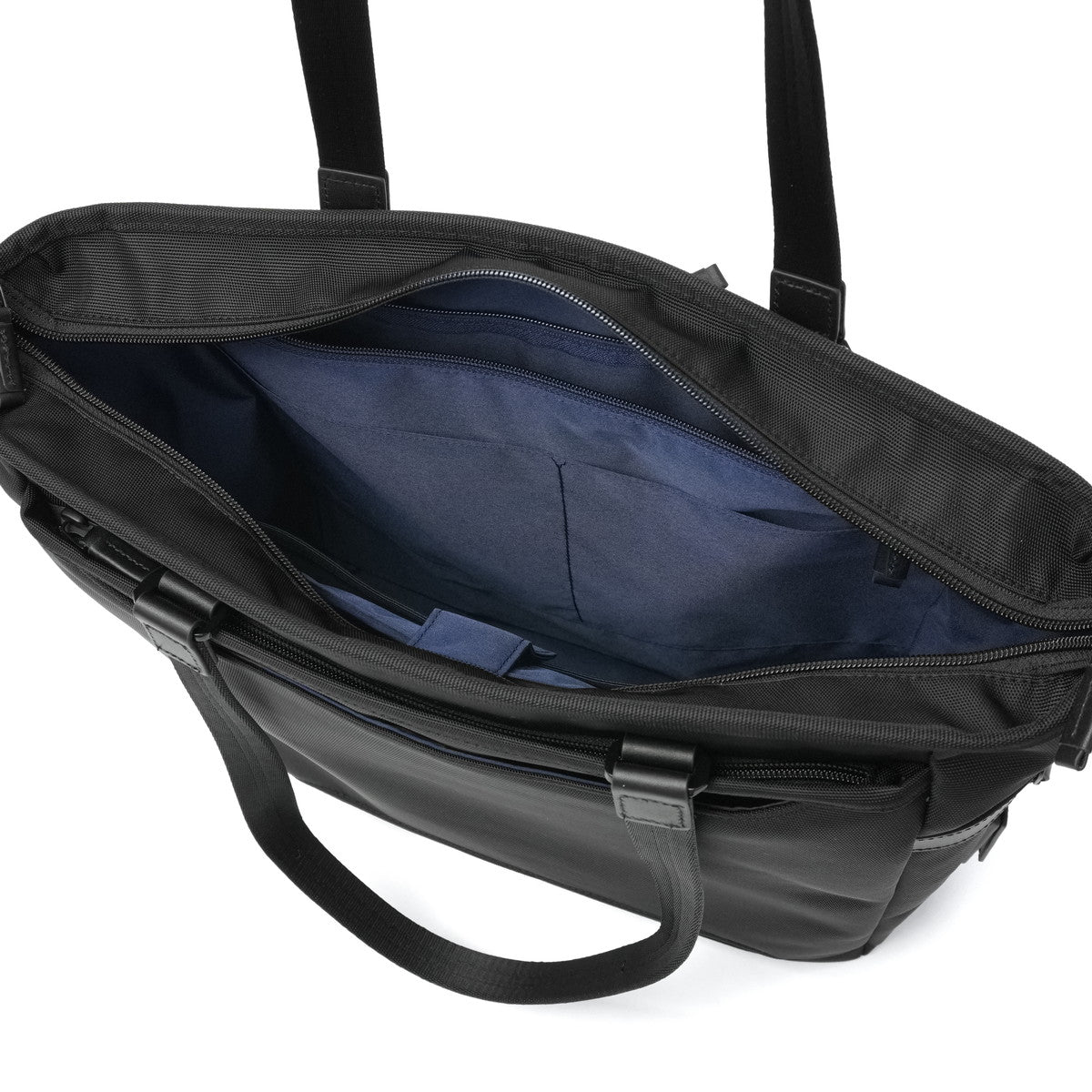ゼロハリバートン ZERO HALLIBURTON 正規品5年保証 トートバッグ メンズ 出張 PC 14inch キャリーオン 大きい ブランド ビジネストート ショルダー 通勤 A4 B4 18L 2WAY ZEST3 Tote Bag 81737 (ブラック) ブラック