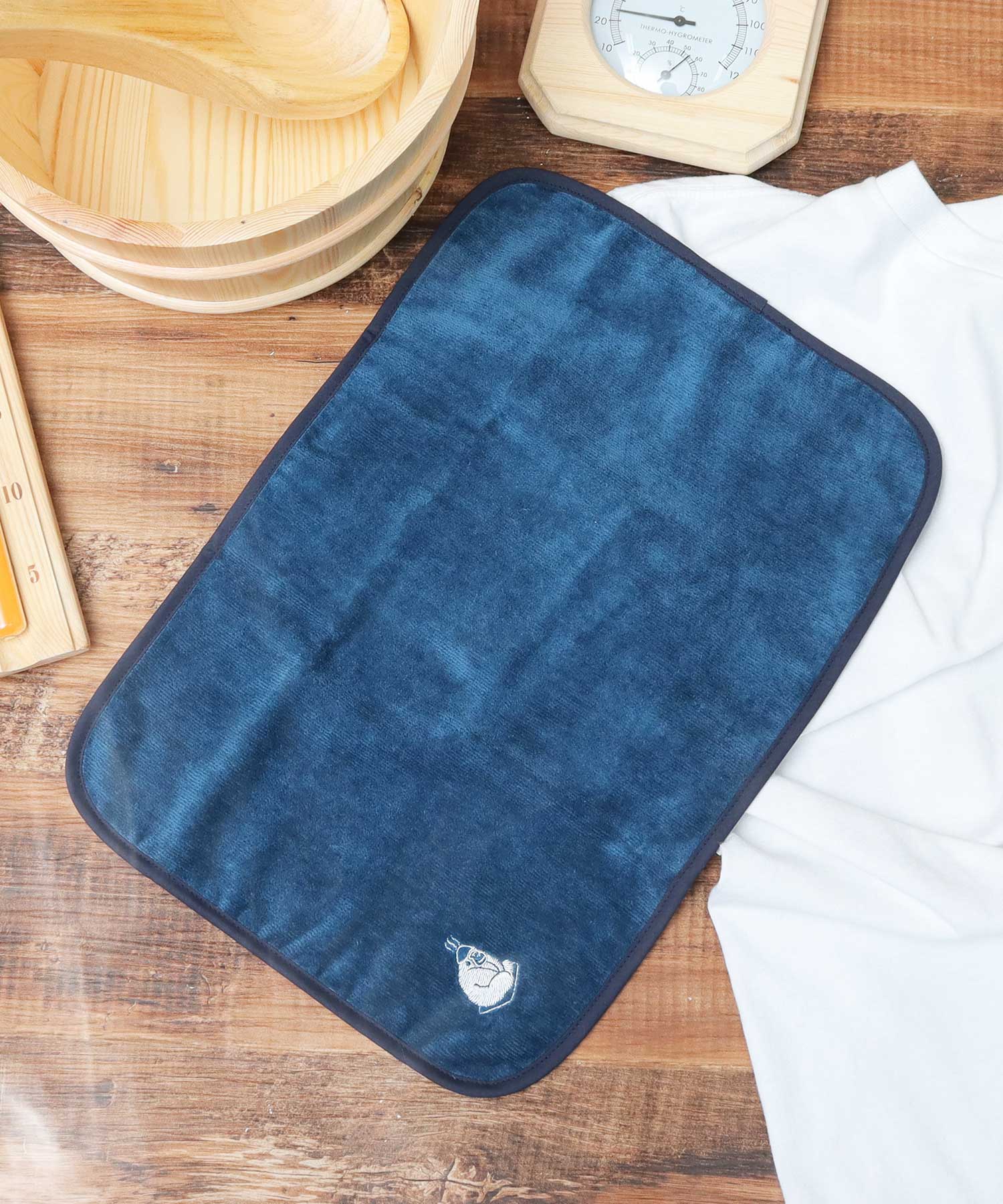 ゴリラックス ごリラックス 日本製 今治タオル サウナマット サウナタオル 2WAY サ活 サ旅 お風呂 (サウナネイビー) サウナネイビー