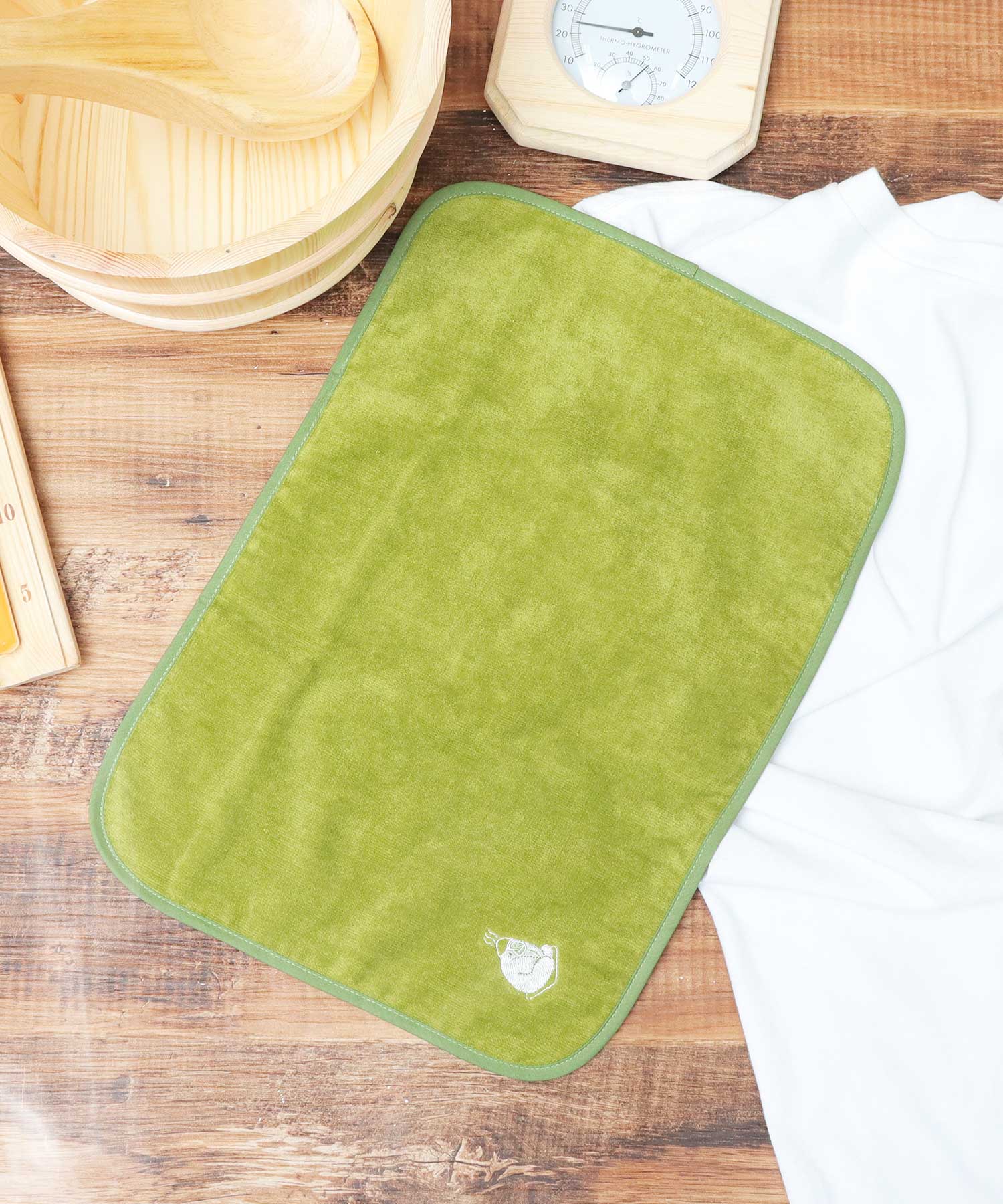 ゴリラックス ごリラックス 日本製 今治タオル サウナマット サウナタオル 2WAY サ活 サ旅 お風呂 (サウナグリーン) サウナグリーン