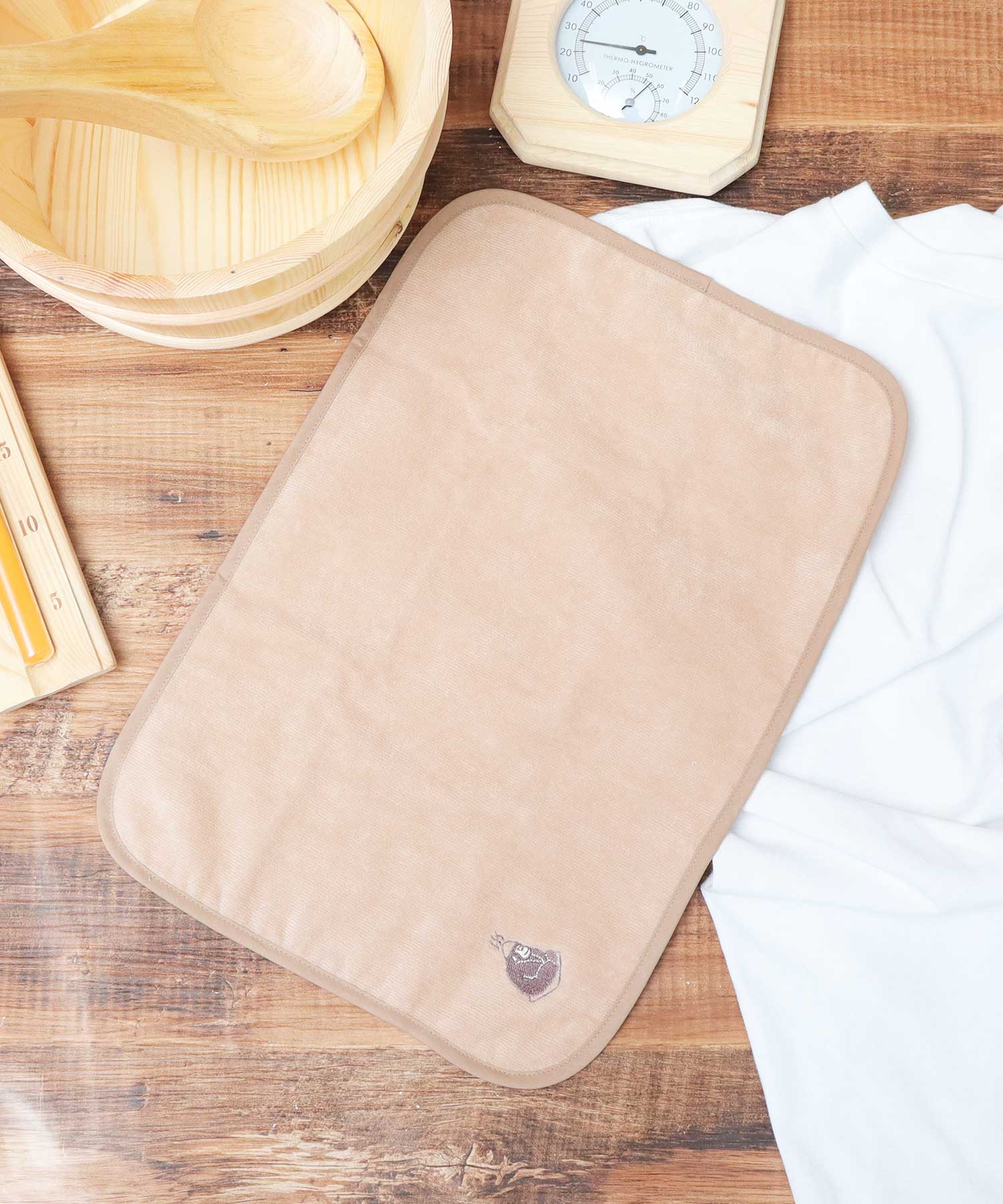 ゴリラックス ごリラックス 日本製 今治タオル サウナマット サウナタオル 2WAY サ活 サ旅 お風呂 (サウナベージュ) サウナベージュ