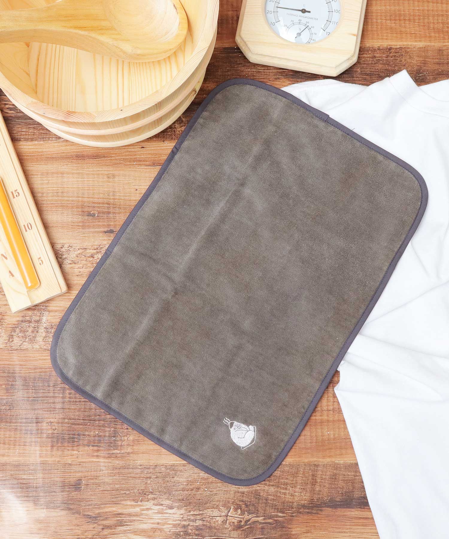 ゴリラックス ごリラックス 日本製 今治タオル サウナマット サウナタオル 2WAY サ活 サ旅 お風呂 (サウナグレー) サウナグレー