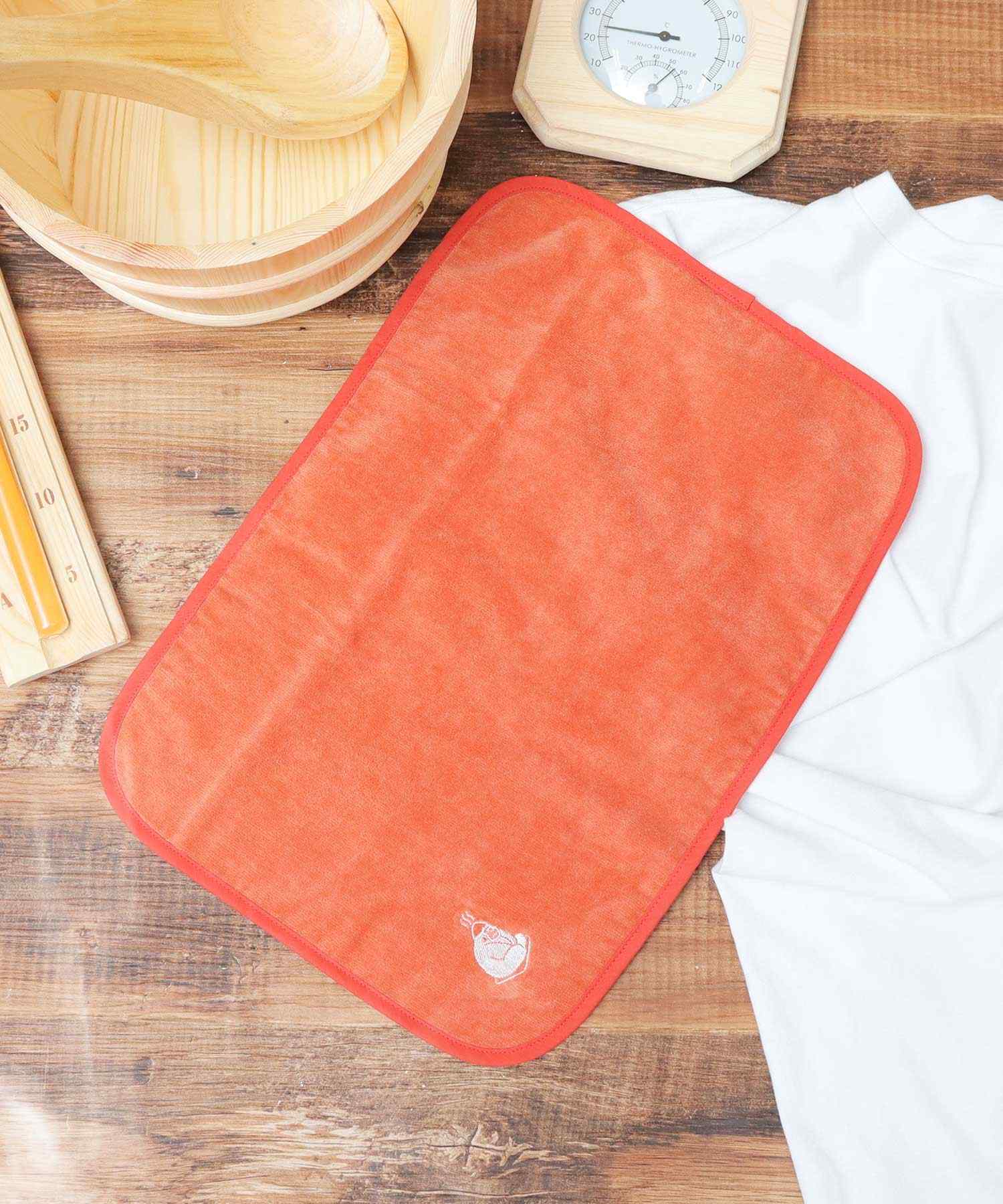 ゴリラックス ごリラックス 日本製 今治タオル サウナマット サウナタオル 2WAY サ活 サ旅 お風呂 (サウナオレンジ) サウナオレンジ