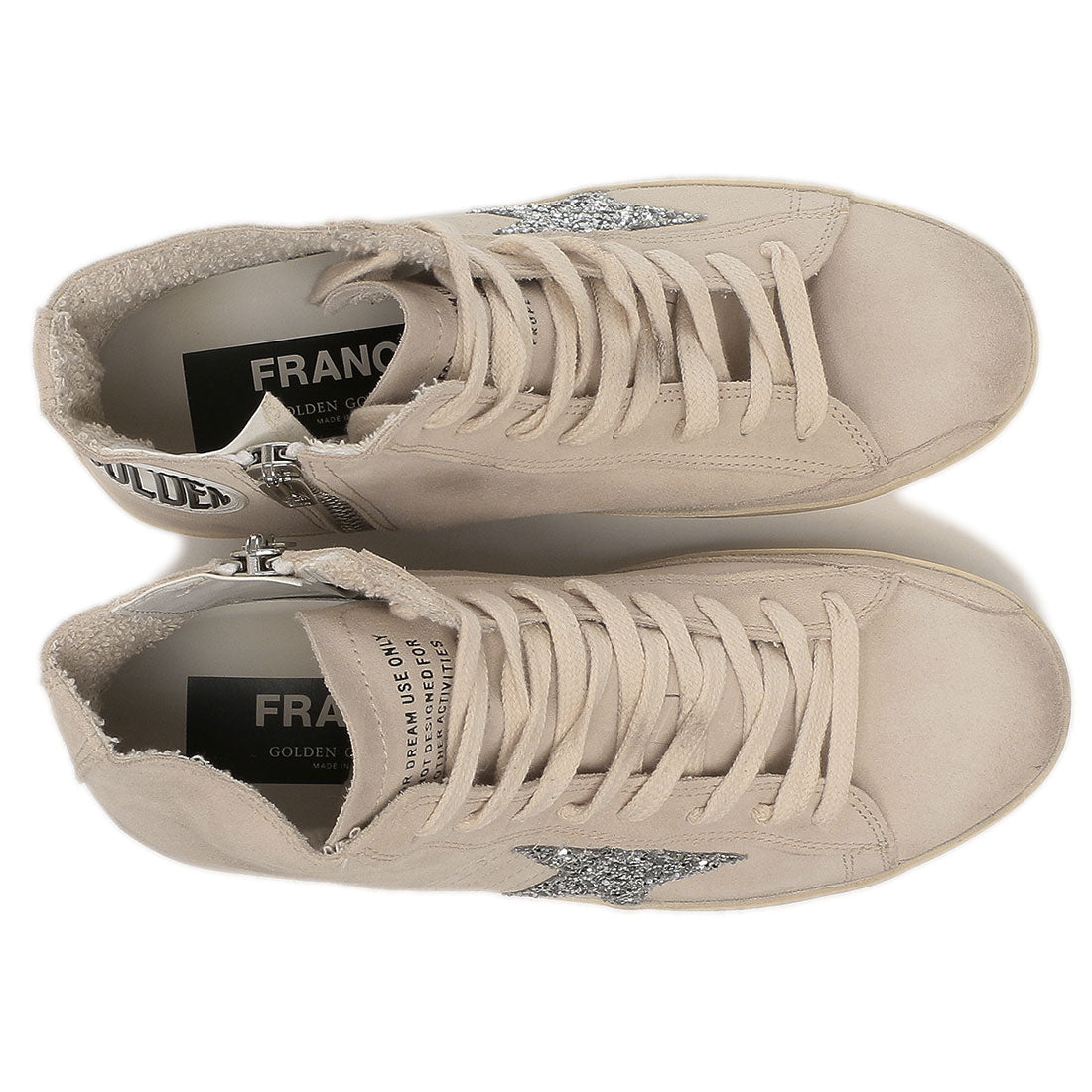 ゴールデングース GOLDEN GOOSE スニーカー フランシー ホワイト シルバー メンズ レディース ユニセックス GOLDEN GOOSE GWF00113 F005643 15542 (SEEDPEARL SILVER) SEEDPEARL SILVER