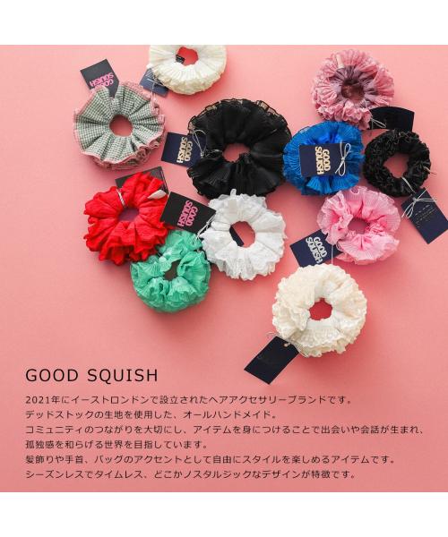 GOOD SQUISH シュシュ BLUMBERG COLLECTION フリル (ブラック) ブラック
