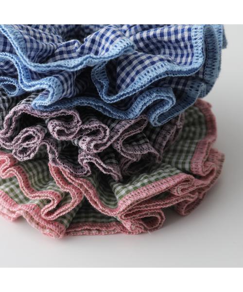 GOOD SQUISH シュシュ BABY WILDER COLLECTION チェック (ブルー×ライトブルー) ブルー×ライトブルー