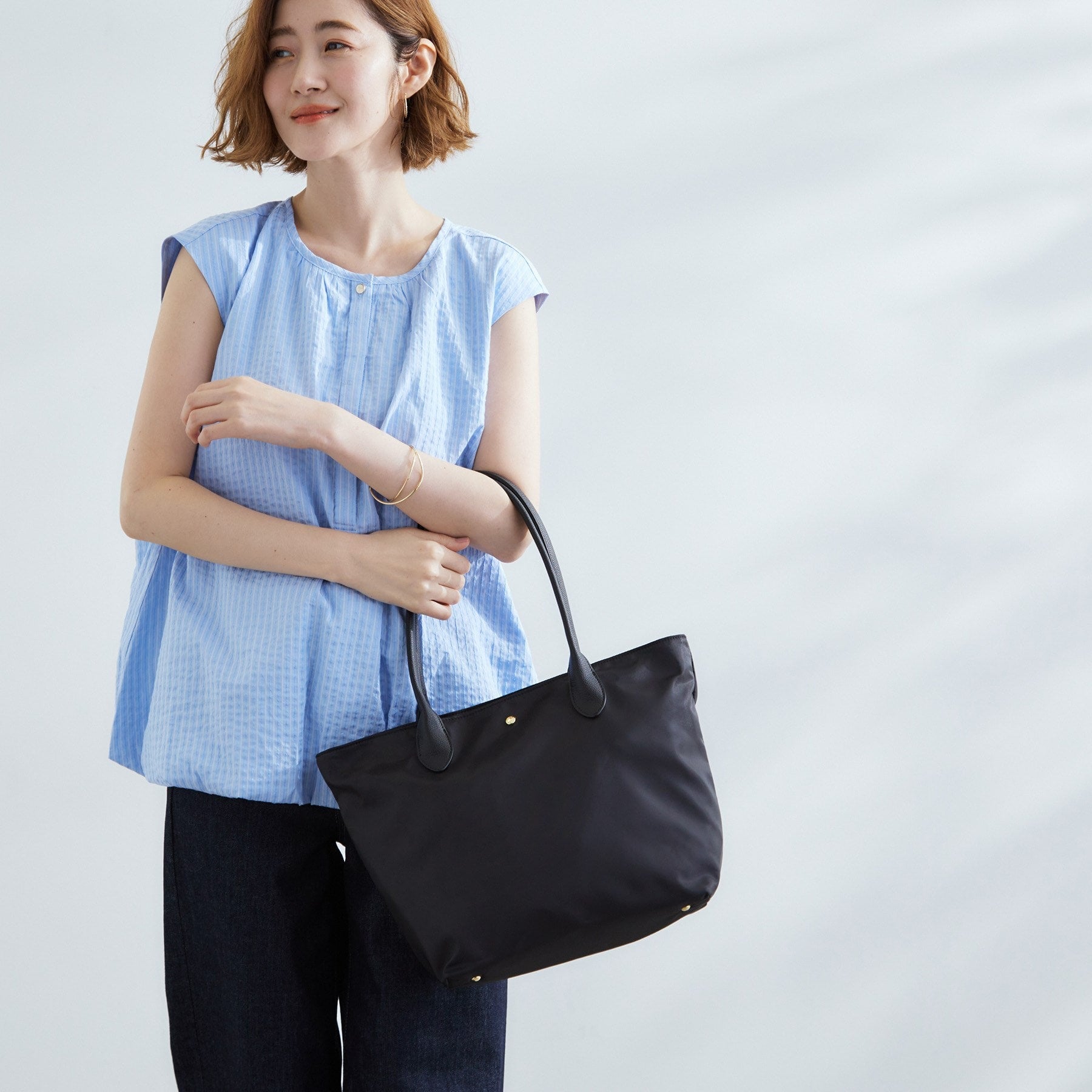 グローブ grove 【撥水・軽量】シンプルキャリーオントート (チャコールグレー(013)) チャコールグレー(013)