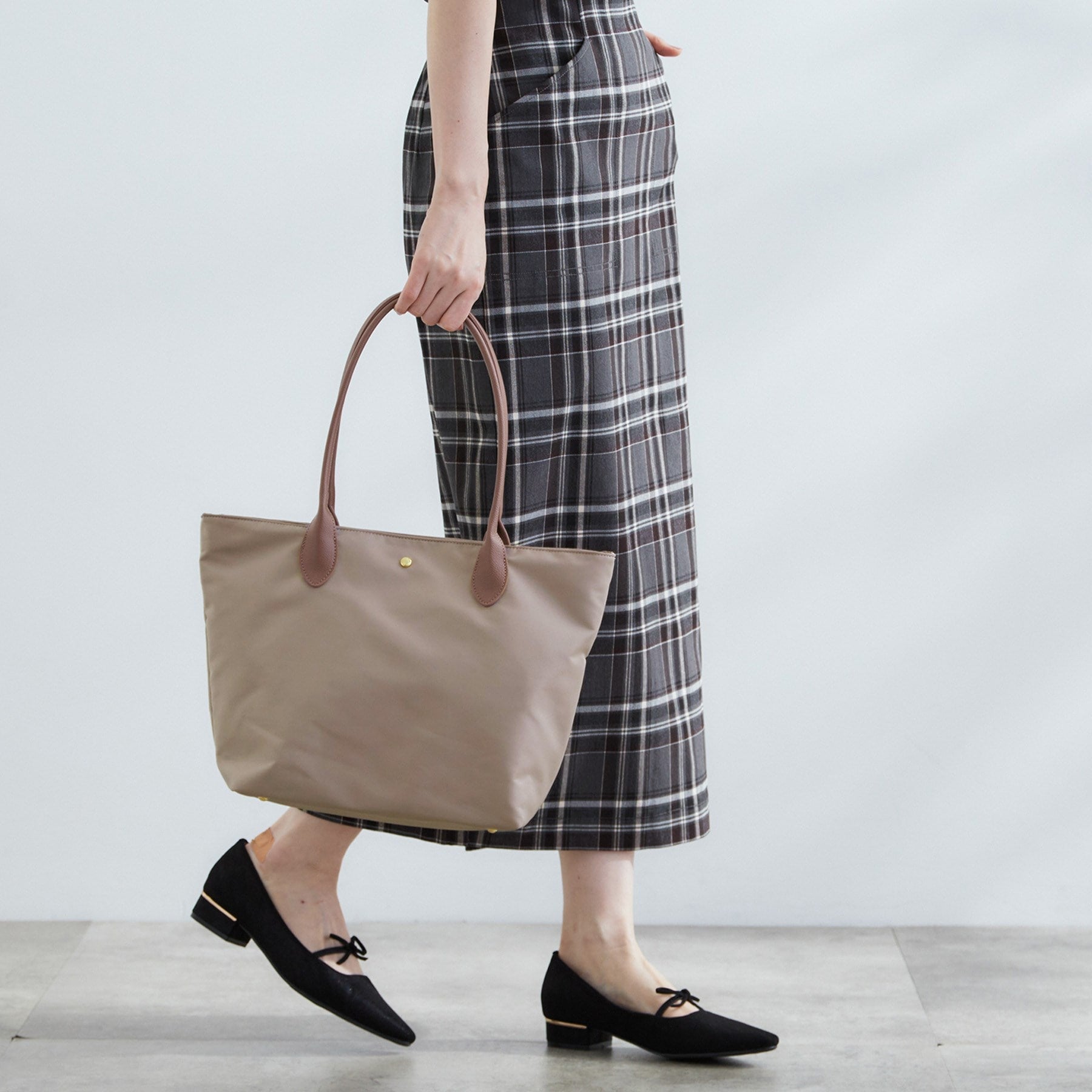 グローブ grove 【撥水・軽量】シンプルキャリーオントート (チャコールグレー(013)) チャコールグレー(013)