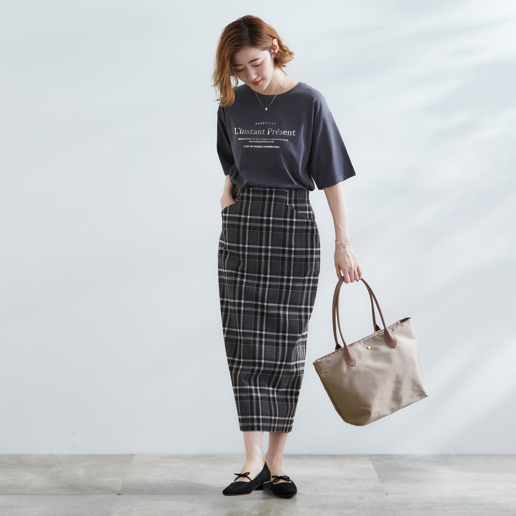 グローブ grove 【撥水・軽量】シンプルキャリーオントート (チャコールグレー(013)) チャコールグレー(013)