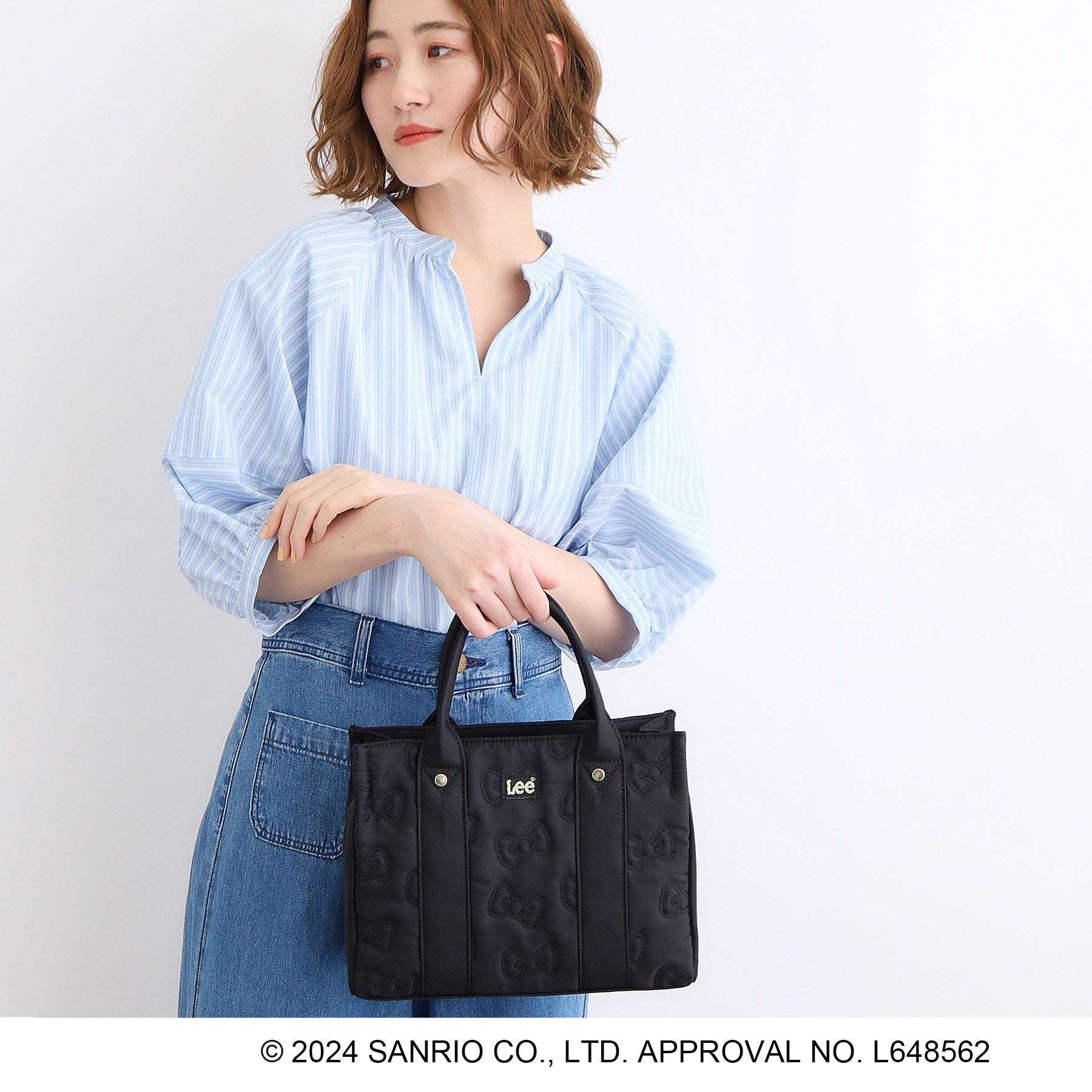 グローブ grove 【ハローキティLee別注】リボンキルト2WAYトート