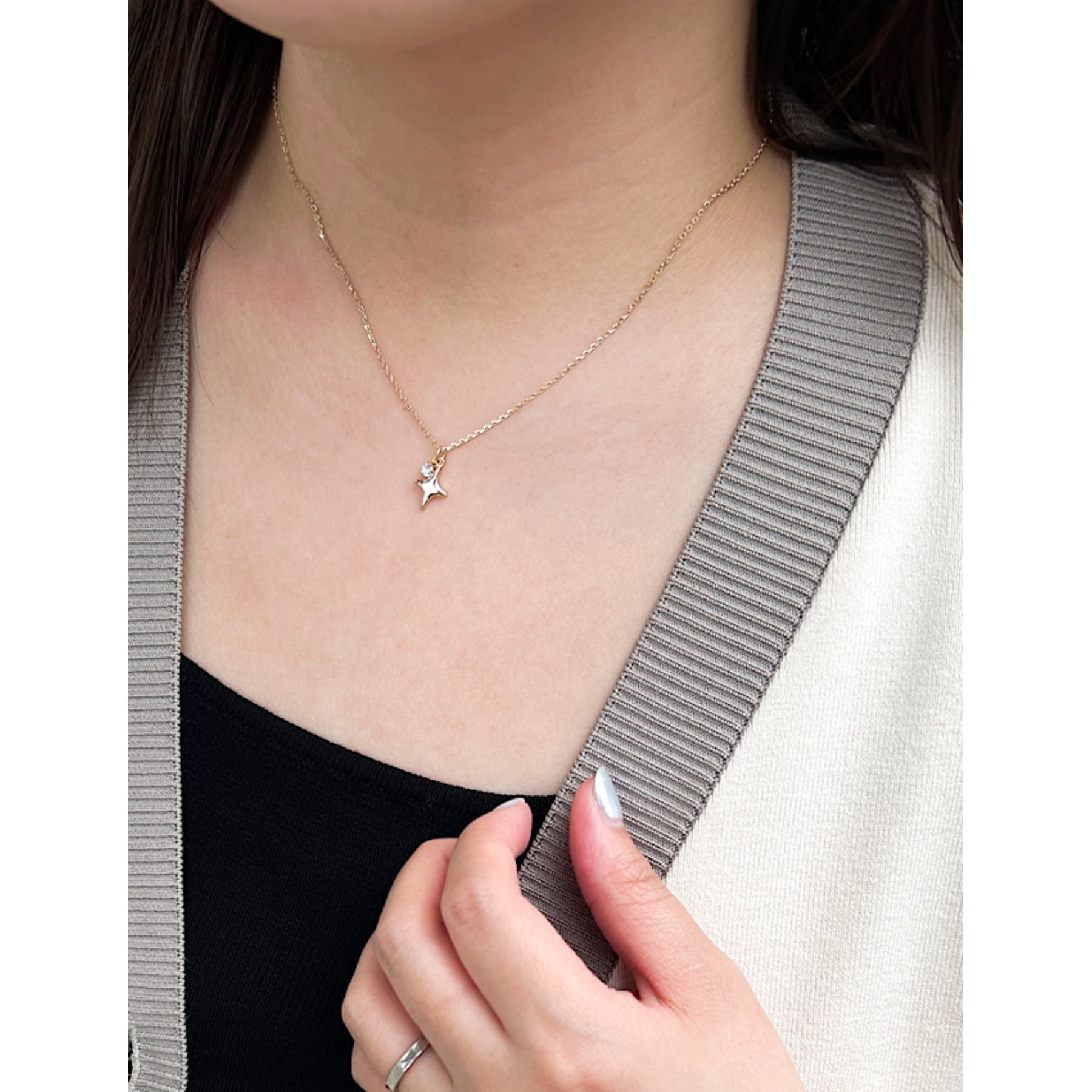 グローブ grove スターモチーフショートネックレス (シルバー(006)) シルバー(006)