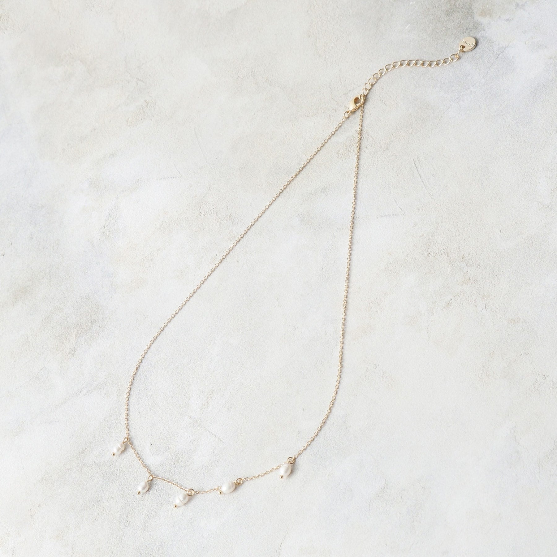 Grove grove Baroque pearl short necklace