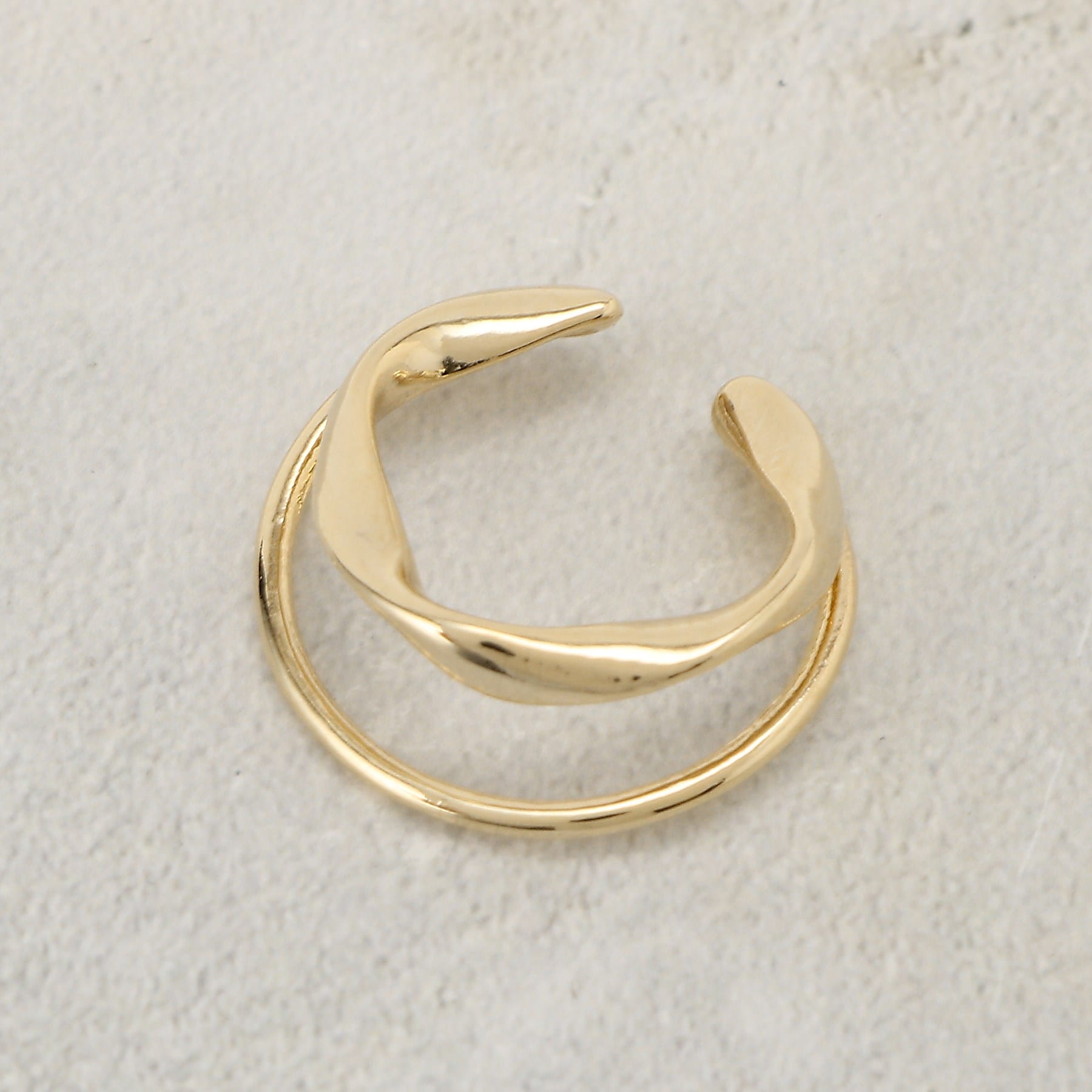 グローブ grove ダブルメタルラインイヤカフ (ゴールド(007)) ゴールド(007)