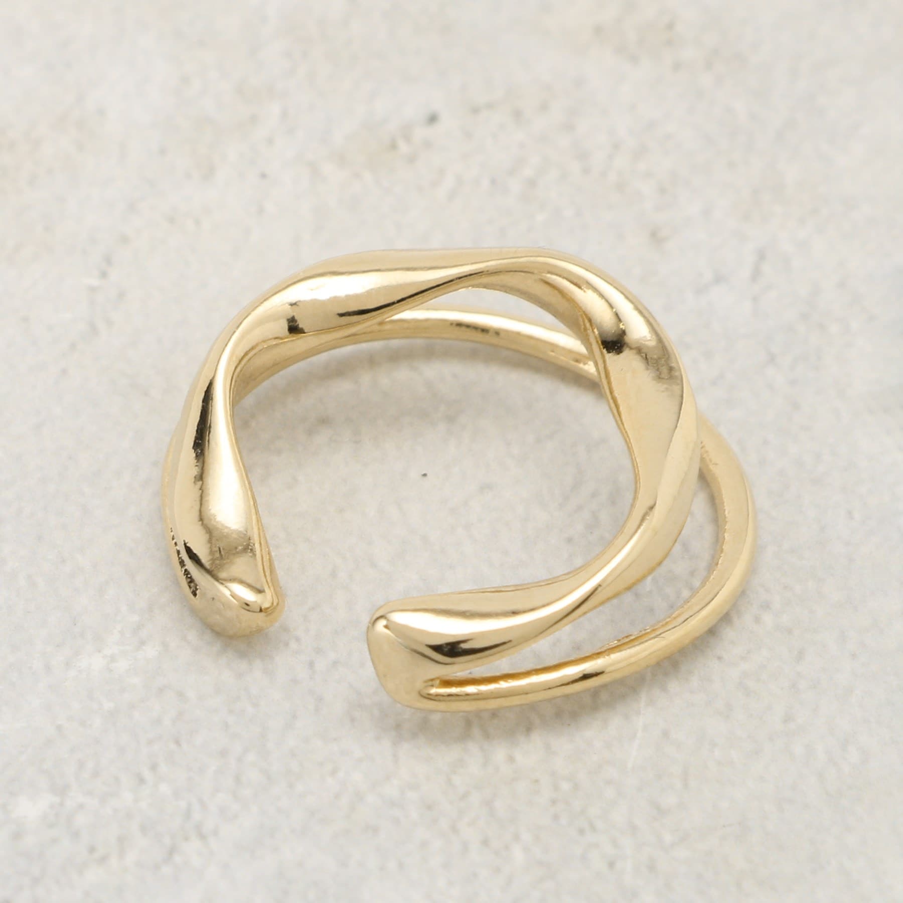 グローブ grove ダブルメタルラインイヤカフ (ゴールド(007)) ゴールド(007)