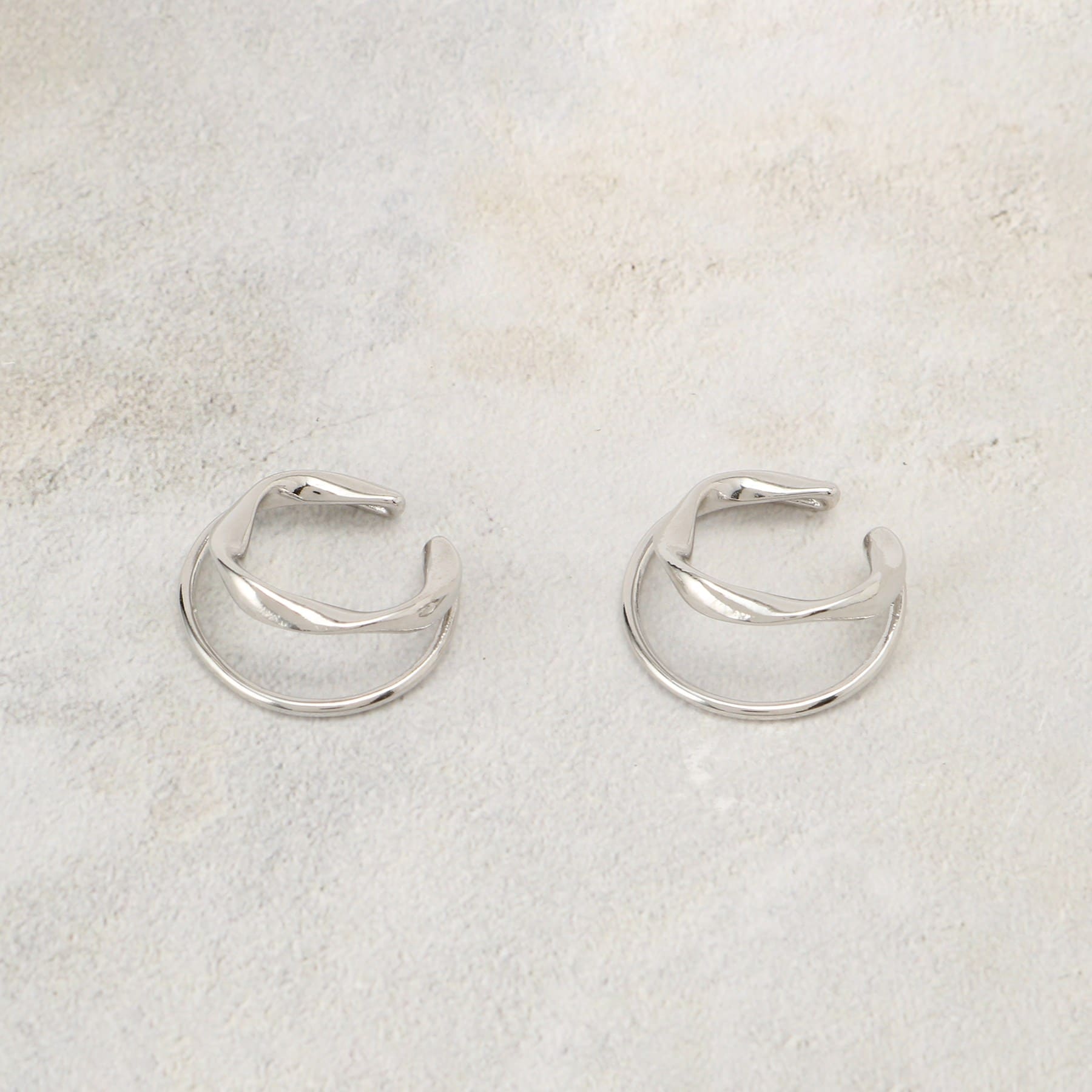 グローブ grove ダブルメタルラインイヤカフ (シルバー(006)) シルバー(006)