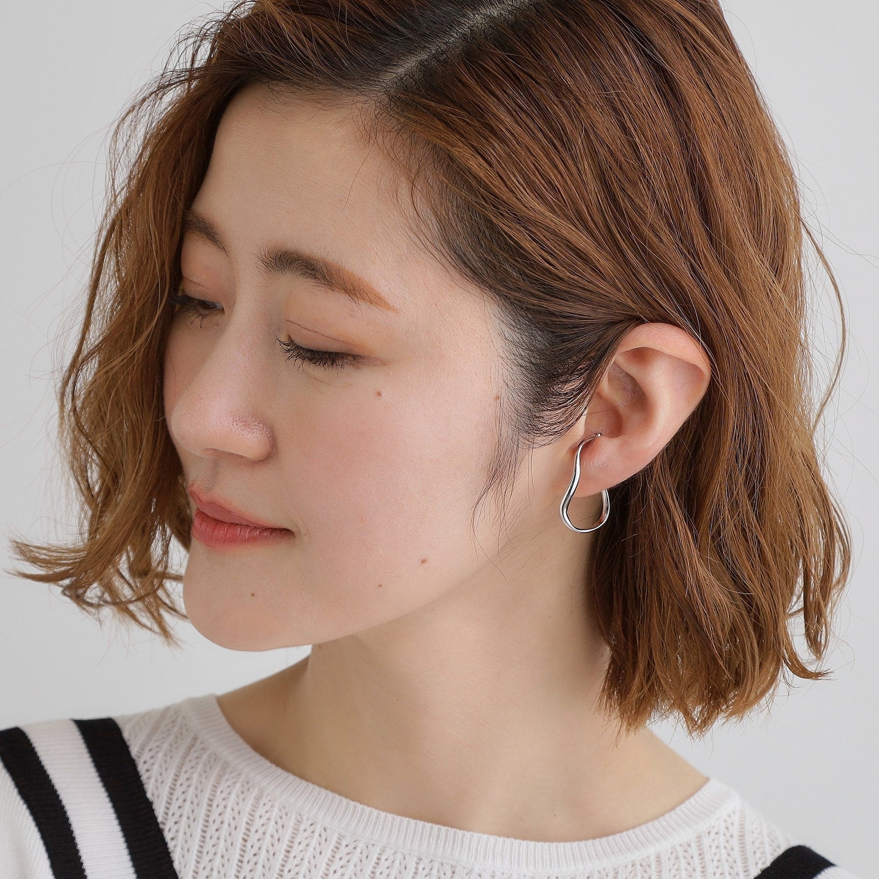 グローブ grove オーバルメタルイヤーカフ (ゴールド(007)) ゴールド(007)