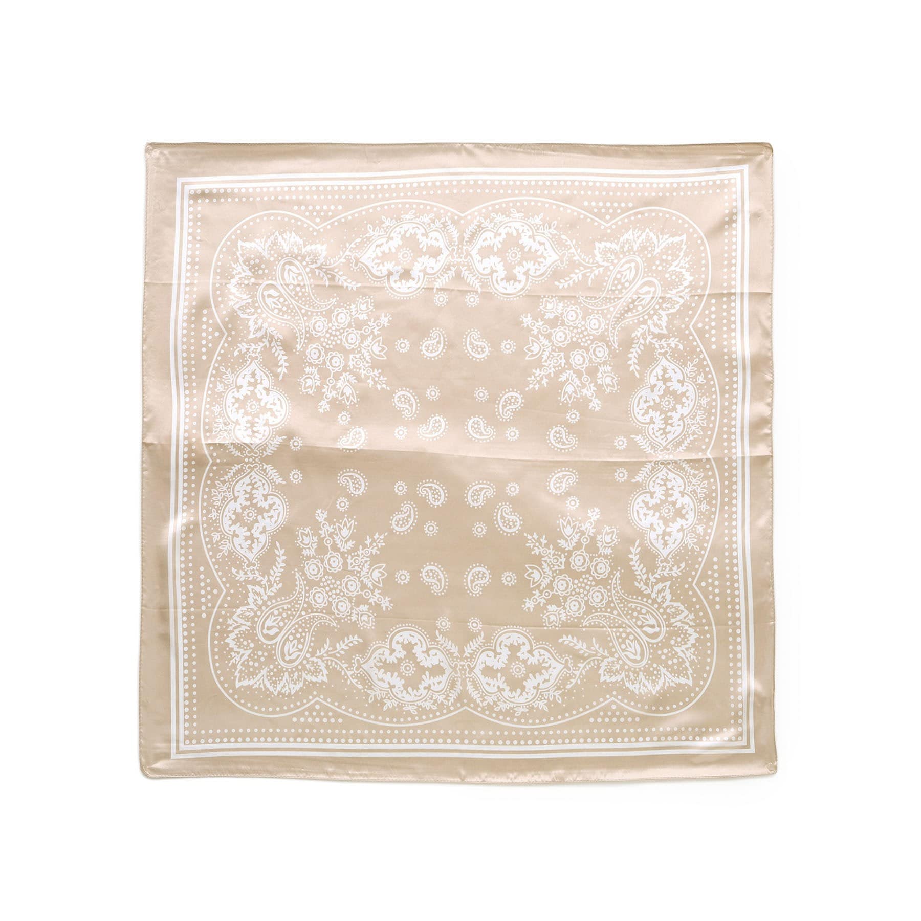 グローブ grove 大判プリントスカーフ (ライトベージュ(051)) ライトベージュ(051)