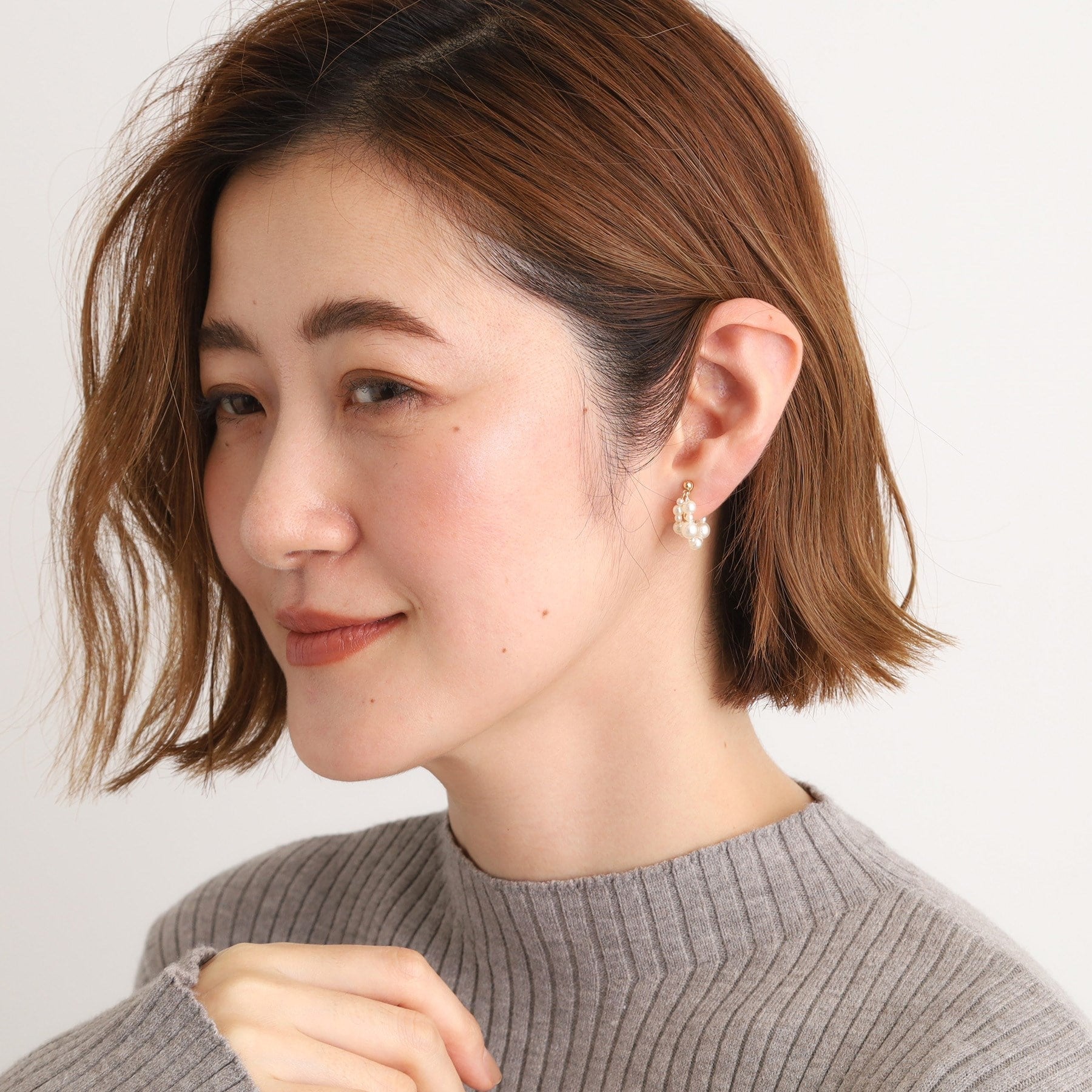 グローブ grove メニーパール調イヤリング (ゴールド(007)) ゴールド(007)