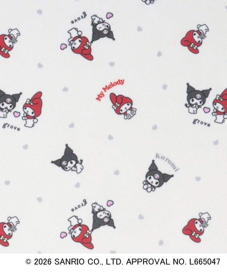 グローブ grove 【マイメロディ&クロミ】ぬいぐるみポーチチャーム (チャコールグレー(013)) チャコールグレー(013)