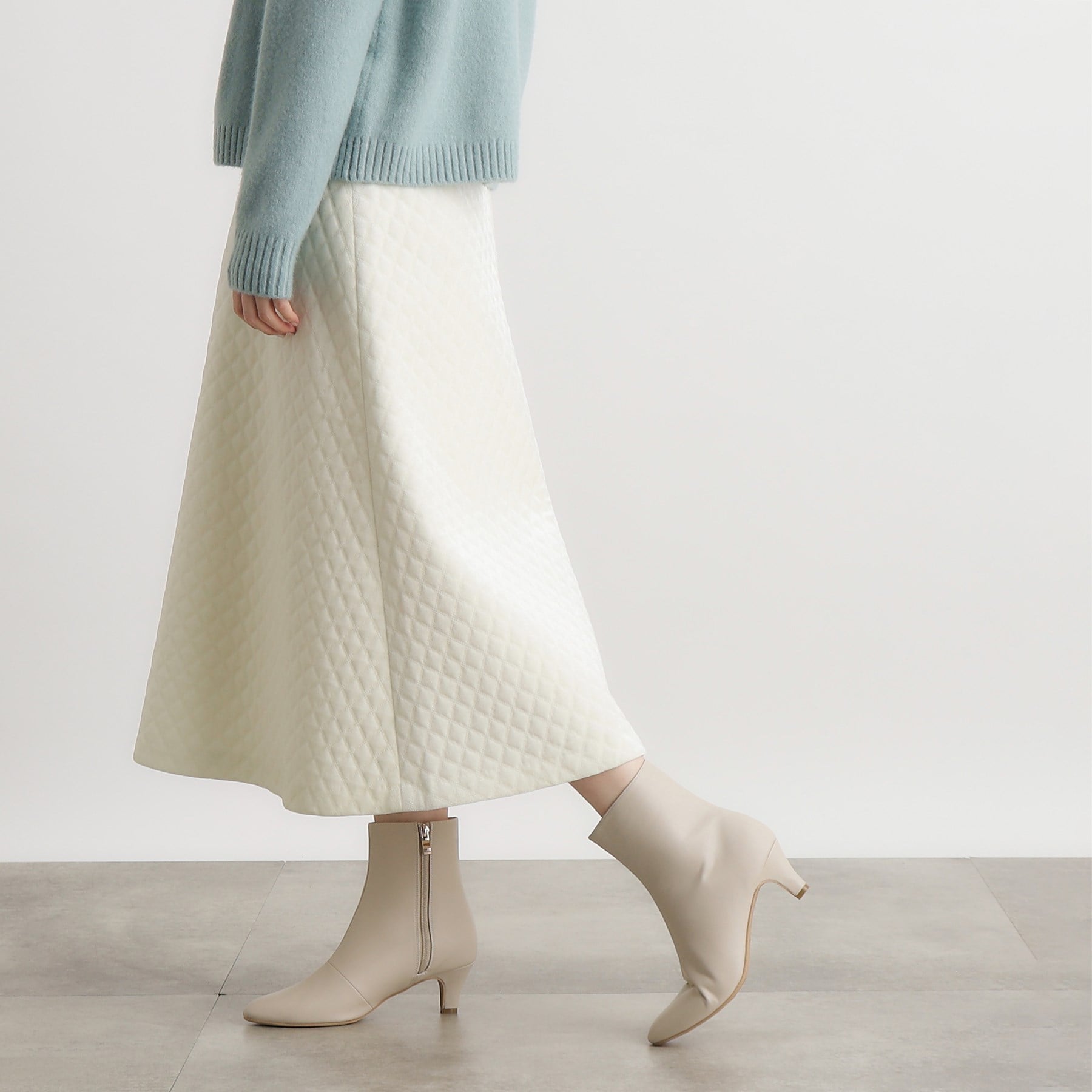 グローブ grove ベロアエンボススカート (オフホワイト(003)) オフホワイト(003)