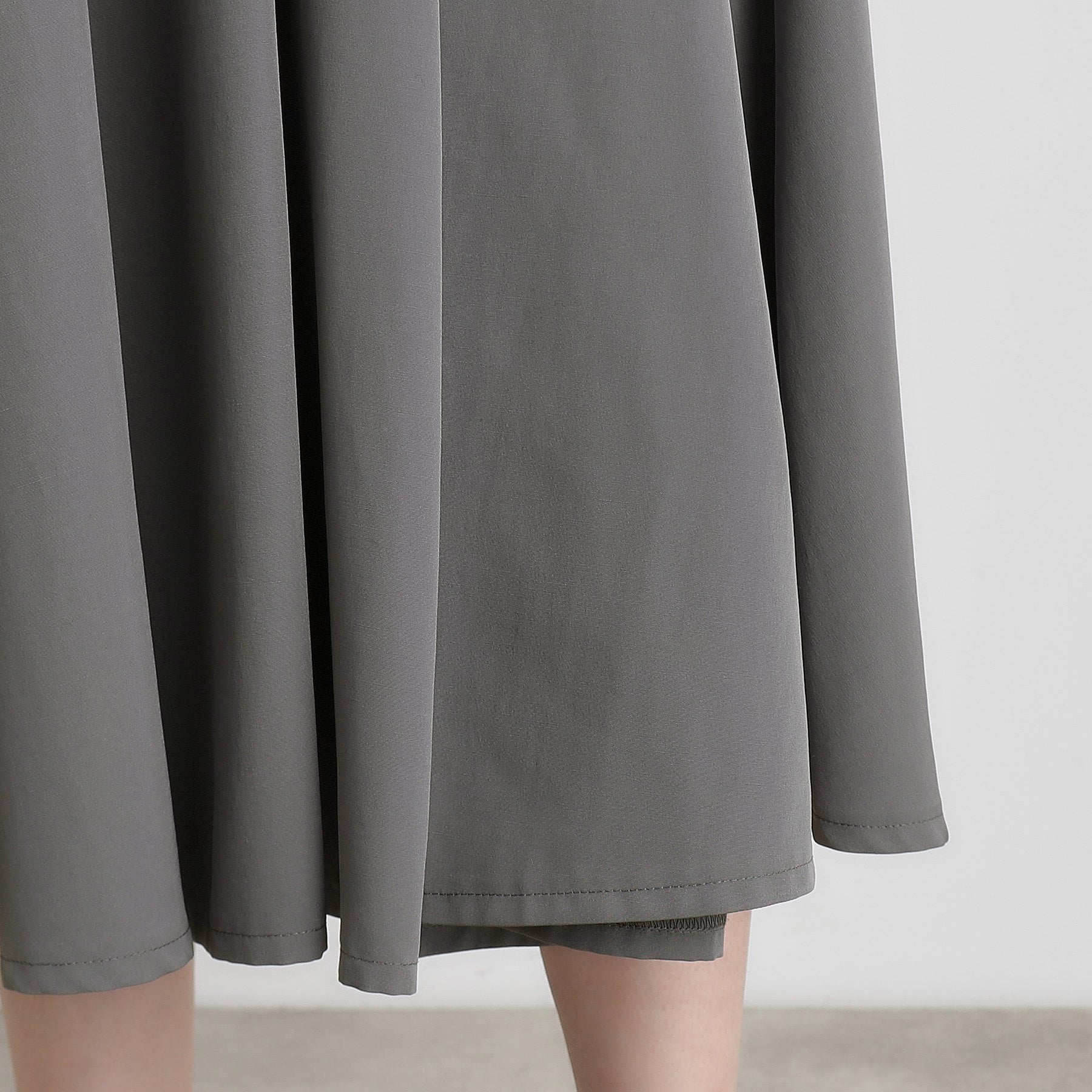 グローブ grove イレギュラータックフレアスカート (チャコールグレー(013)) チャコールグレー(013)