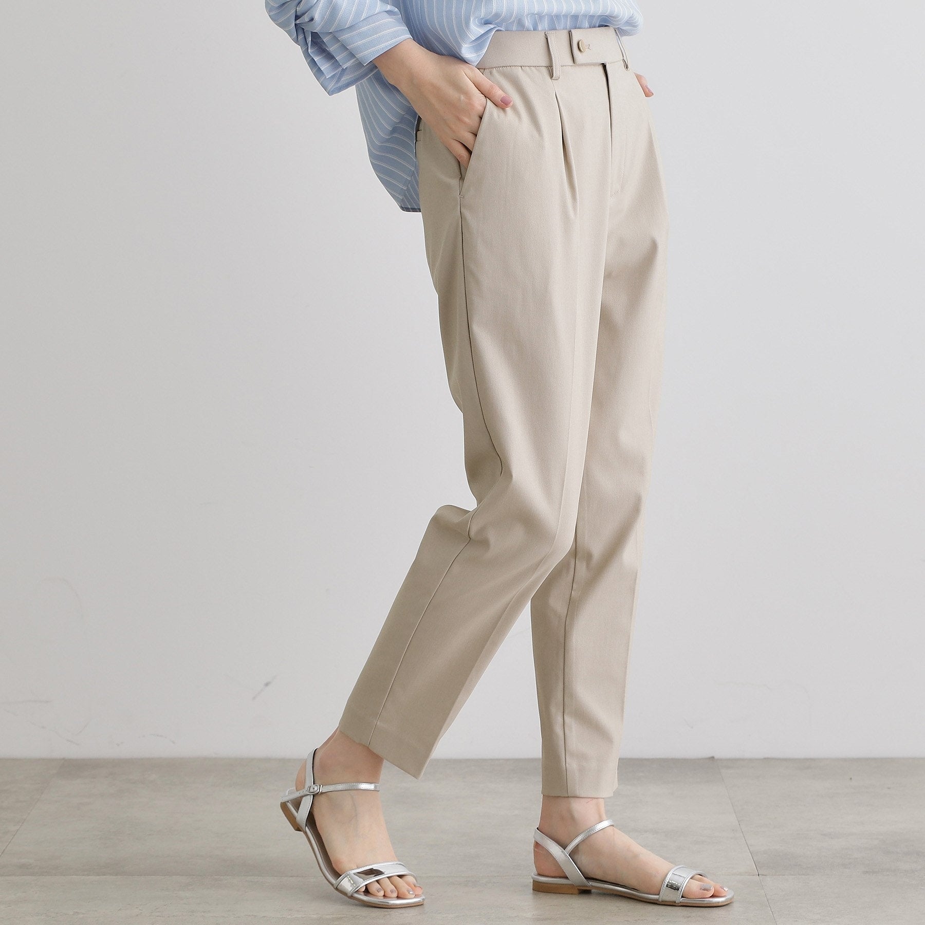 グローブ grove 【接触冷感】ハイパーストレッチテーパード (ブルー(093)) ブルー(093)