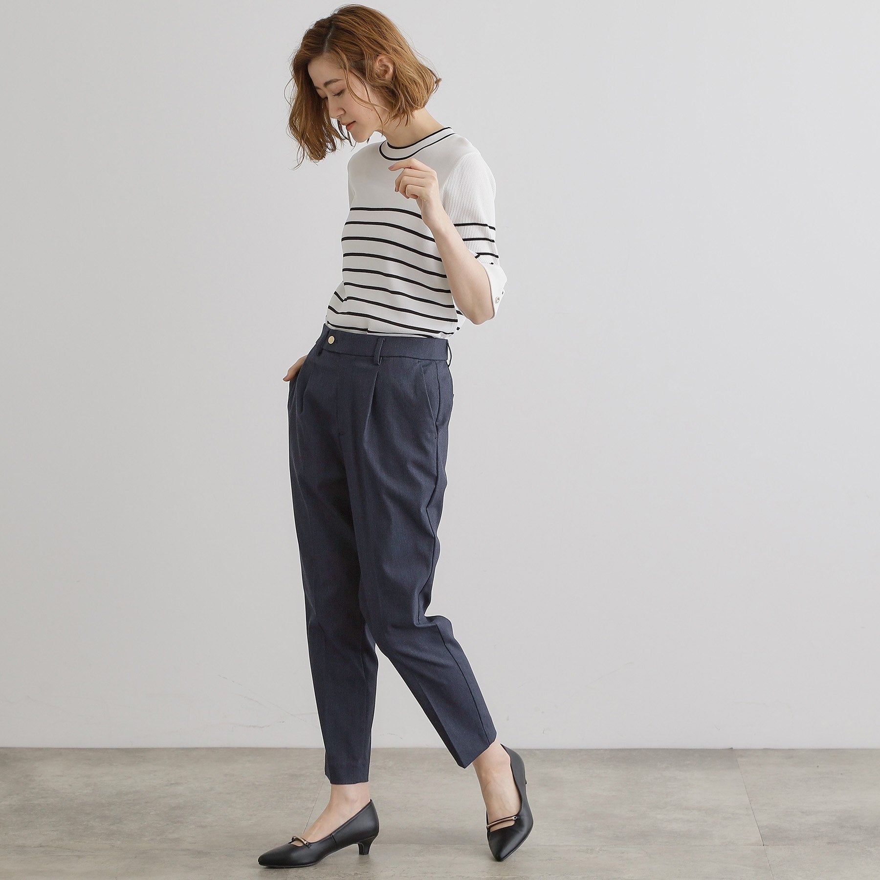 グローブ grove 【接触冷感】ハイパーストレッチテーパード (ブルー(093)) ブルー(093)